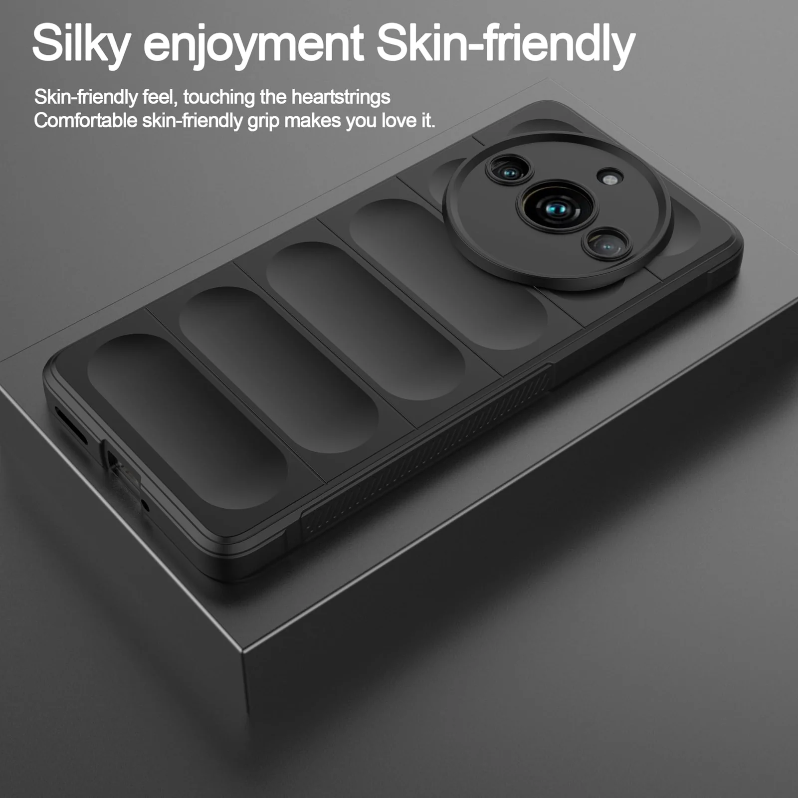 DL3 Mobilak Rugged Protective Case for realme 11 Pro / realme 11 Pro + Plus 5G, Camera protection, Shock-absorbing protection, Non-slip grip - Black