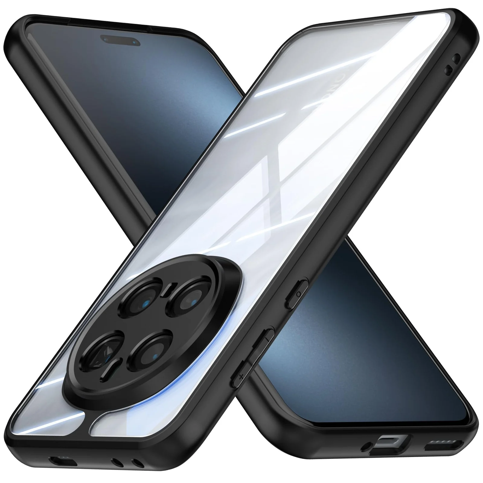 DL3 Mobilak Soft Silicone Protective Case for Honor Magic 7 Pro 5G with Camera Protection and Military-Grade Protection - Black