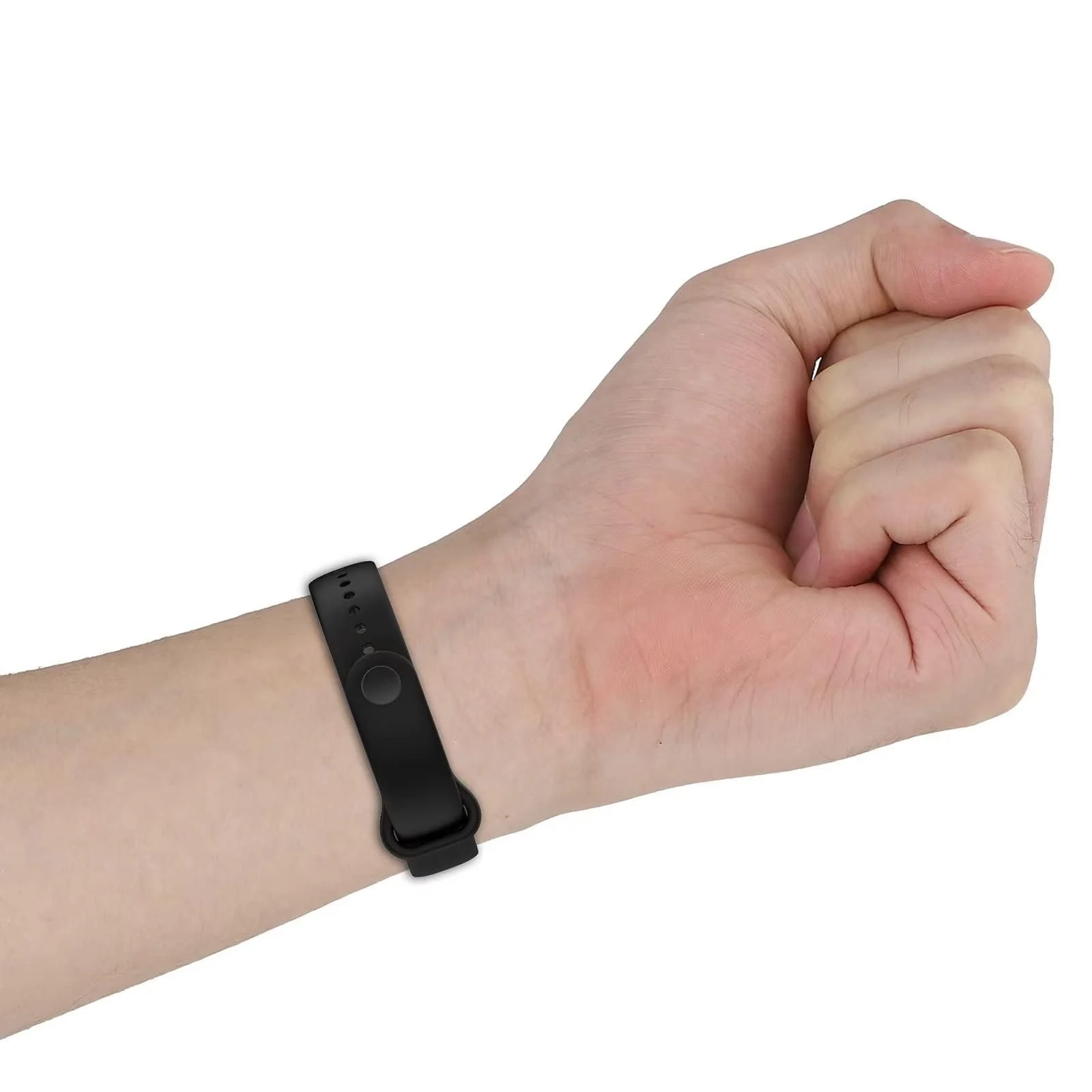 DL3 MOBILAK Sport Band Compatible With Amazfit Band 7 Fitness Tracker Replacement Strap Soft Silicone Wristband Bracelet For Amazfit Band7 - Black