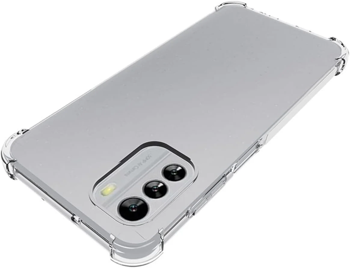 DL3 Mobilak Case Compatible with Nokia G60 5G, Cover Silicone TPU Gorilla Anti-shock Protector Camera Shockproof Corners - Clear