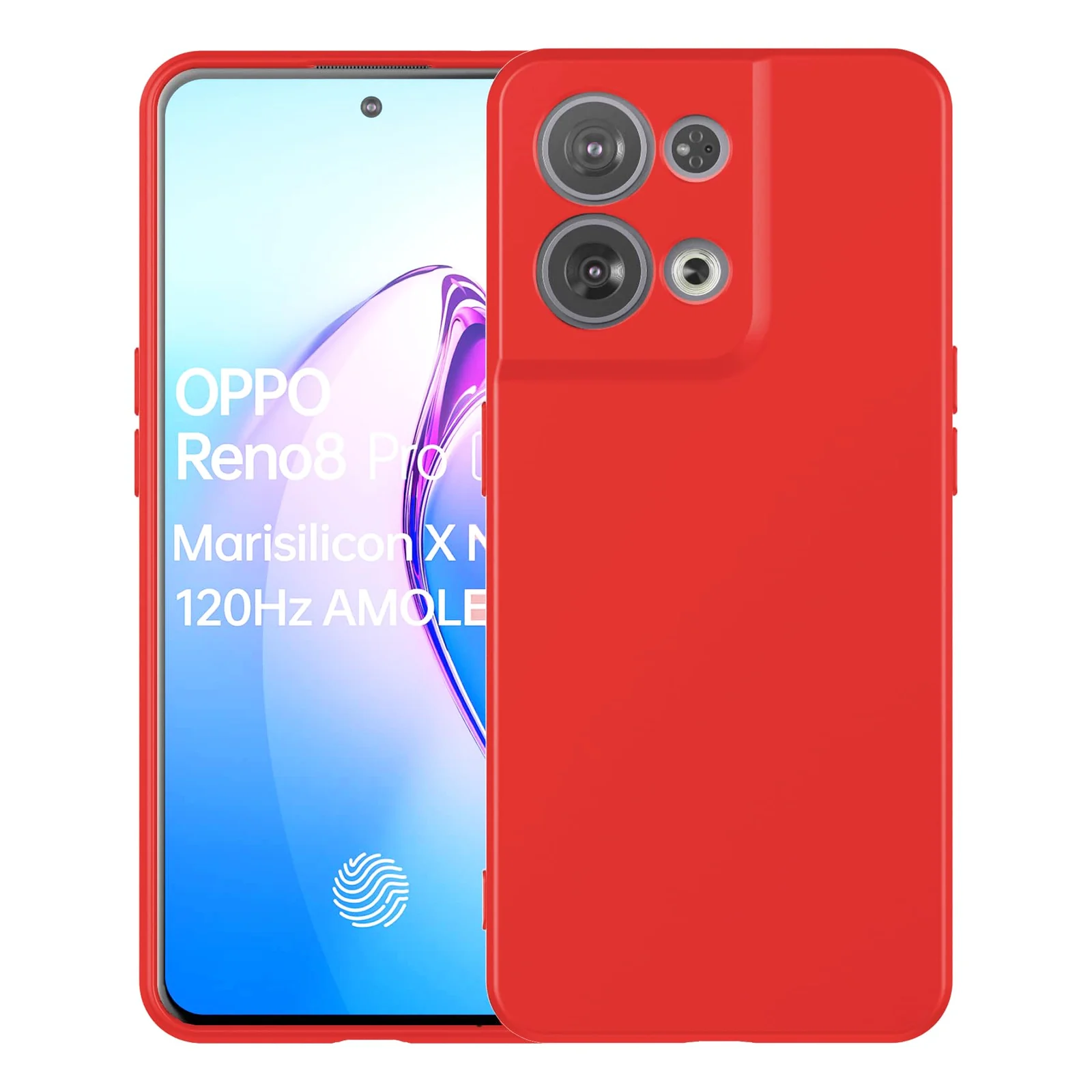 Dl3 Mobilak Compatible with Oppo Reno 8 Pro 5G / Reno8 Pro+ Plus 5G Case, Liquid Silicone Case, Full Body Camera Protective Cover, Shockproof, Slim Phone Case, Soft Microfiber Lining - Black