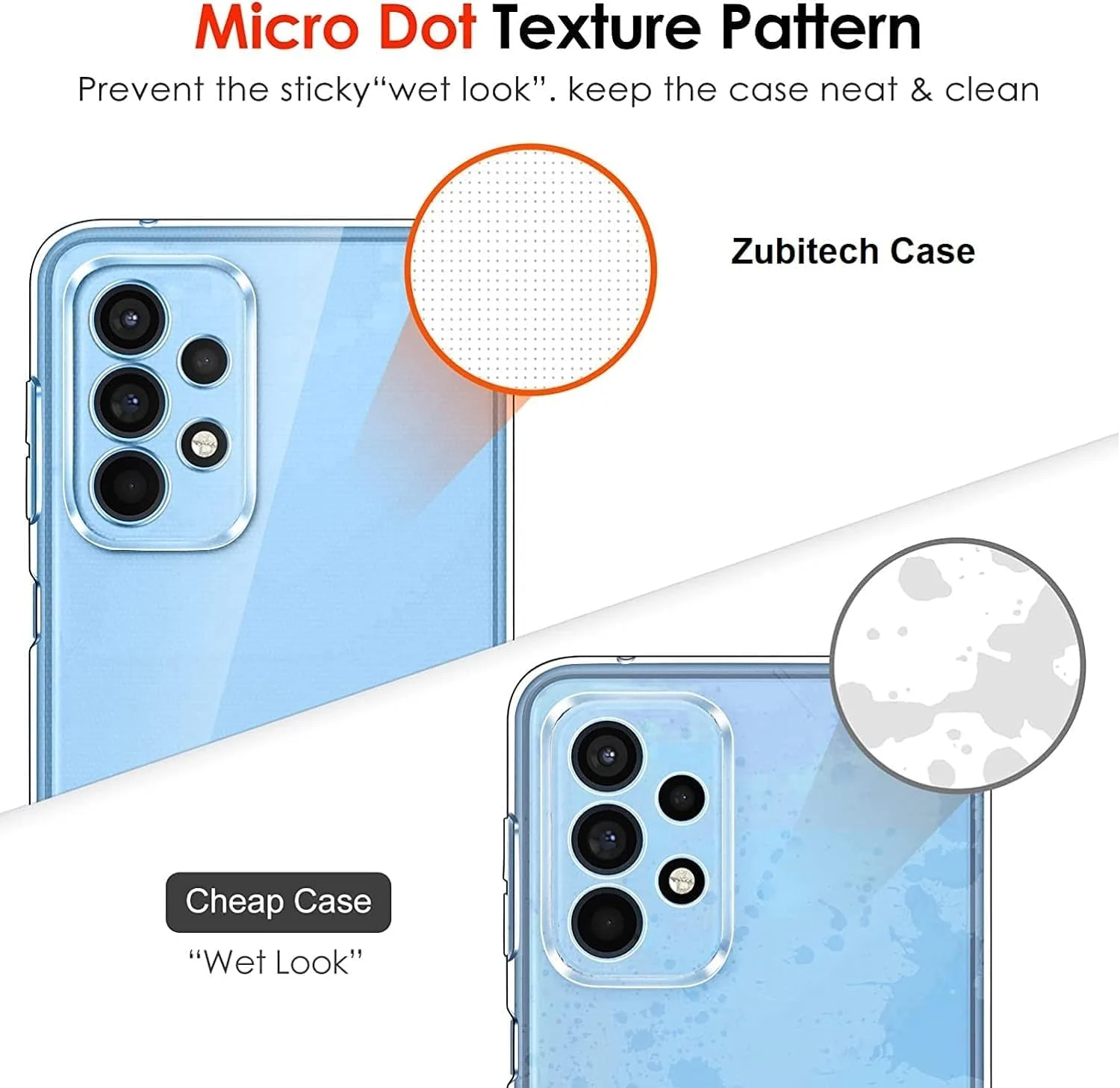 DL3 Mobilak Case Compatible with Samsung Galaxy A23 5G/4G Case Crystal Soft TPU Gel Case Flexible Silicone Anti-Scratch Camera Protection TPU Cover - Clear