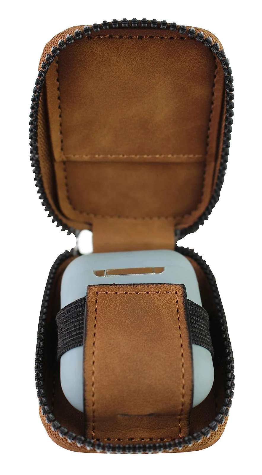 DL3 Mobilak Leather Case for AirPods Pro 2 1 3, Small Carrying Pouch for Sony LinkBuds S WF-L900 WF-1000XM4 Earbuds Cover, Keys, Access Card, Airtag, Coins Mini Backpack Bag - Style 1