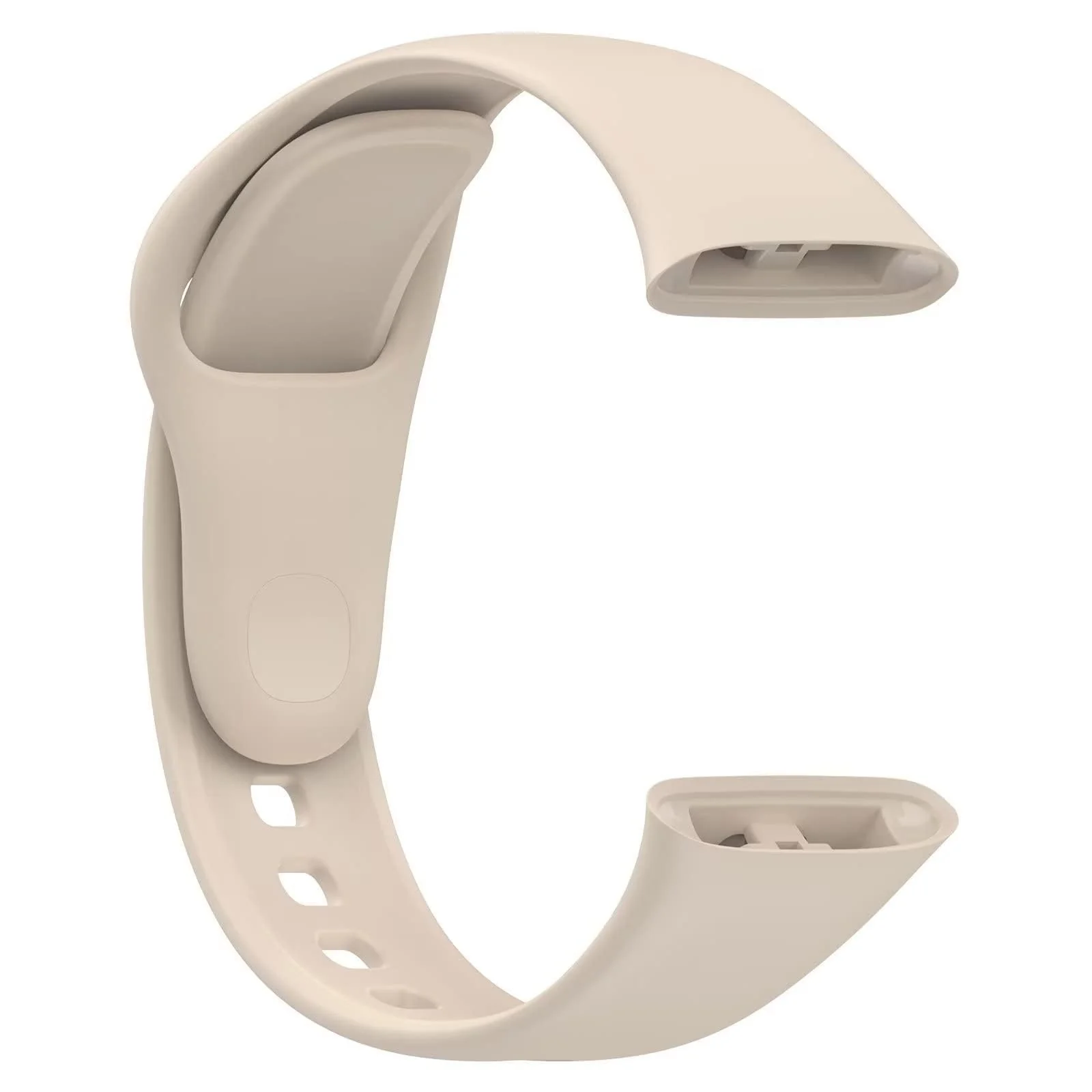 DL3 Mobilak Strap Watch Silicone Compatible With Xiaomi Redmi Watch 3, Sport Silicone Watch Band Wrist Strap, Bracelet Wristband Wrist Strap for Redmi Watch3 - Ivory White