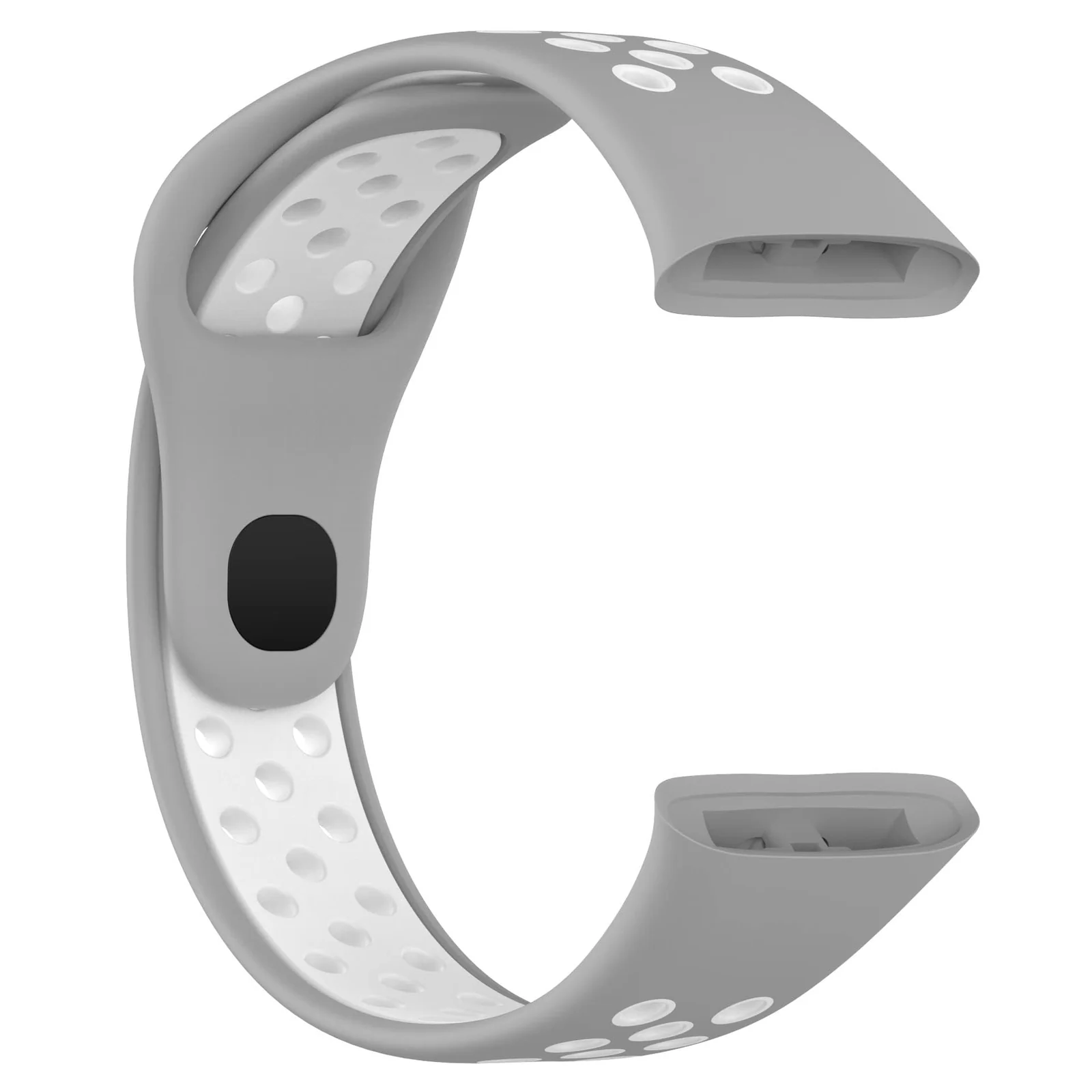 DL3 Mobilak Strap For Xiaomi Redmi Watch 3 (Not for Redmi Watch 3 Lite/Active), [Breathable] Soft Silicone Strap, Two Tone Band, Silicone Replacement Strap - Black