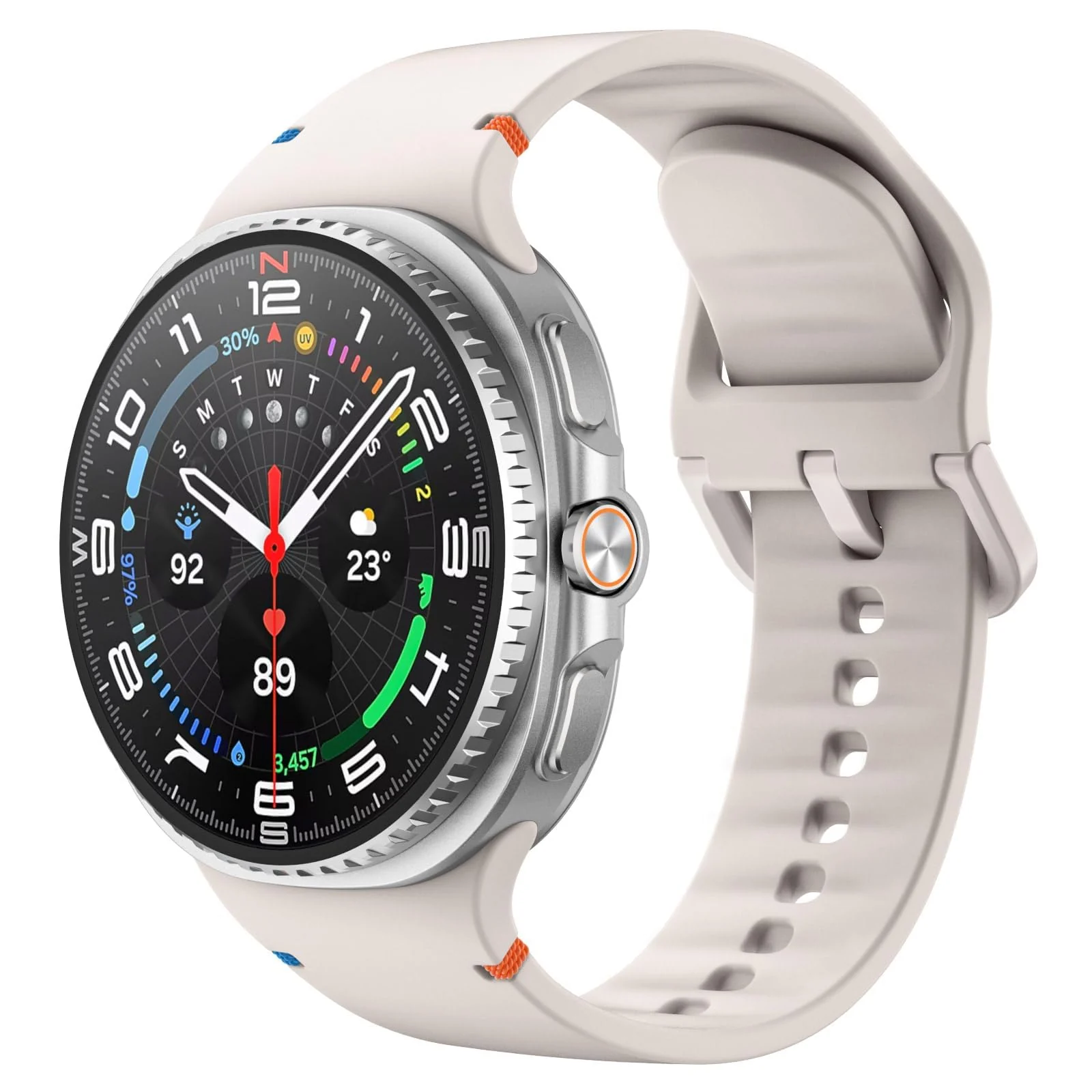 DL3 Mobilak Silicone Bands Compatible with Samsung Galaxy Watch 8 Band 40mm 44mm, Galaxy Watch 8 Classic Band 46mm, Waterproof Soft Wristband Sport Strap for Galaxy Watch 8 Bands 2025 Women Men