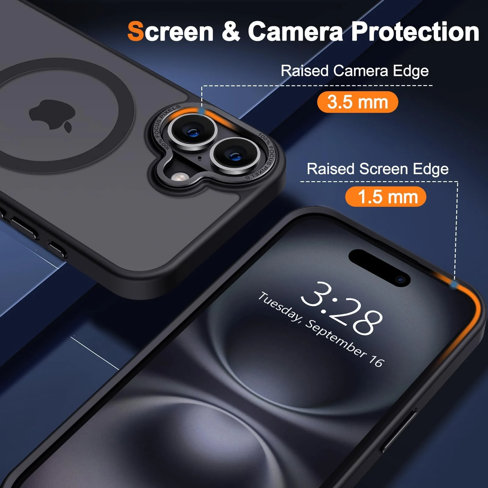 DL3 MOBILAK Protective Phone Case for Apple iPhone 17 - Black