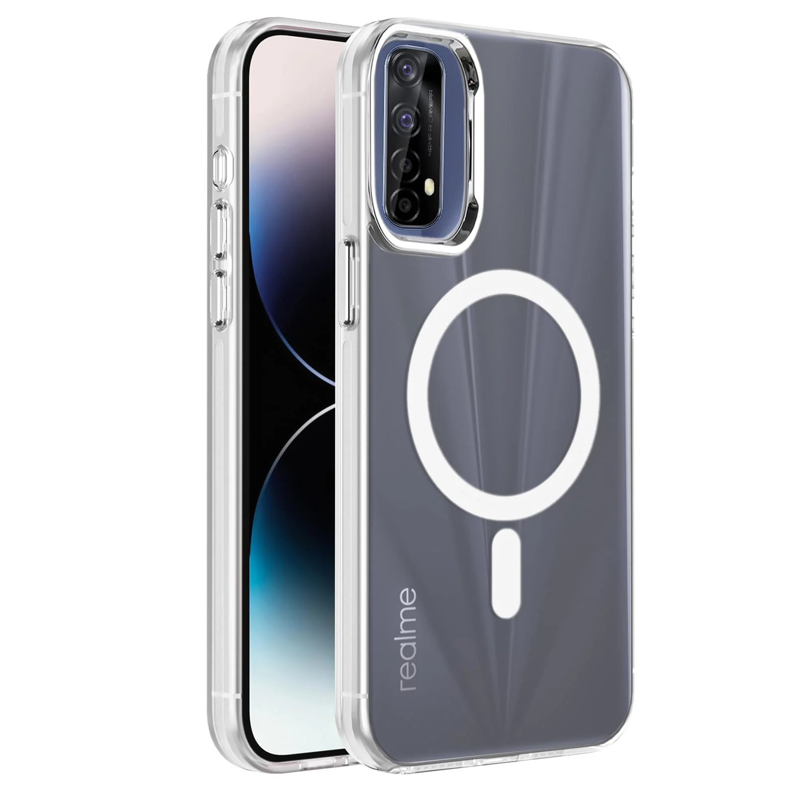 DL3 Mobilak Case For OPPO realme 7 / Narzo 20 Pro Case Crystal [Not Compatible with MagSafe] Soft TPU Gel Case Flexible Silicone Anti-Scratch TPU Cover - Clear