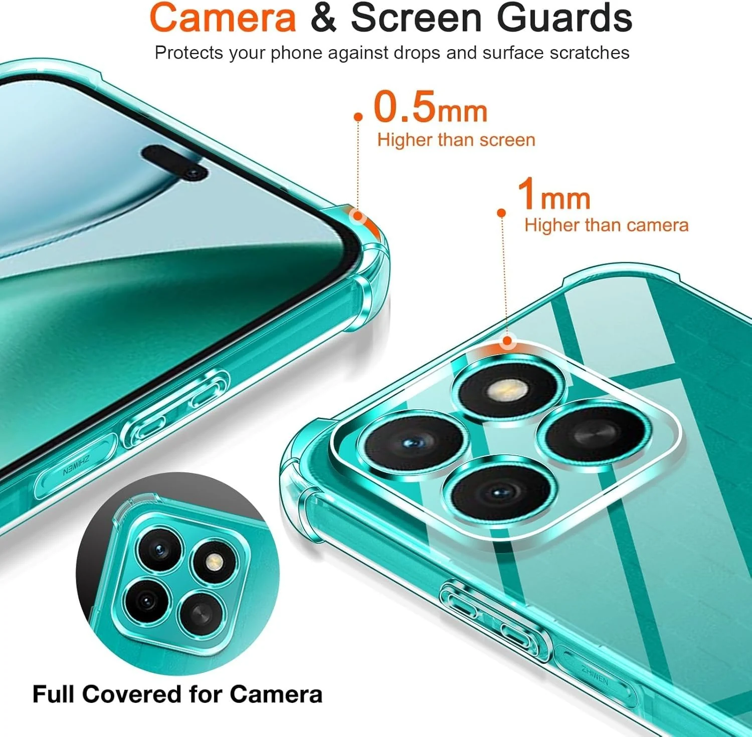 DL3 Mobilak Clear TPU Case for Honor X8C, Camera protection, Shock-absorbing protection, Scratch-resistant surface - Clear