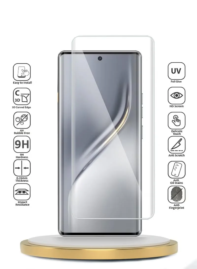 MOBIGON Liquid UV Tempered Glass Screen Protector for Tecno Camon 40 Pro 5G, Clear