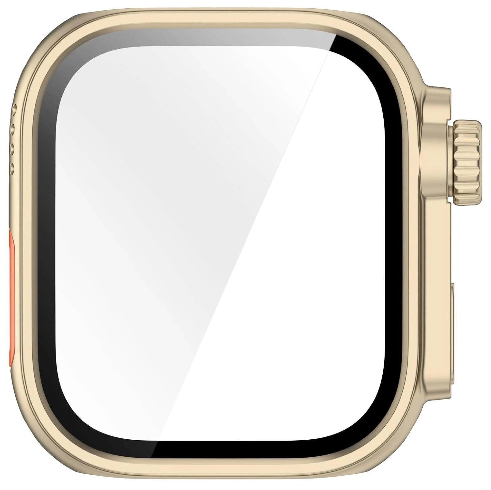 DL3 Mobilak for Huawei Watch Fit 4 Pro 2025 Case Screen Protector, [Looks Like iWatch Ultra Case] Built-in Tempered Glass Screen Unique Design Case Cover for Huawei Watch Fit4 Pro - Gold