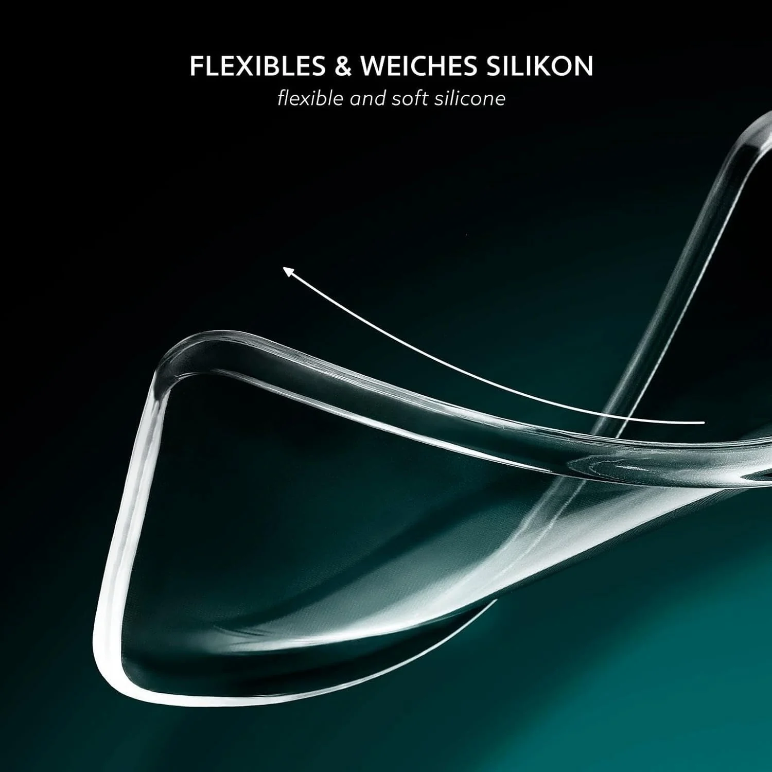 DL3 Mobilak Case Compatible with OPPO Find X5 Case Crystal Soft TPU Gel Case Flexible Silicone Anti-Scratch TPU Cover - Clear