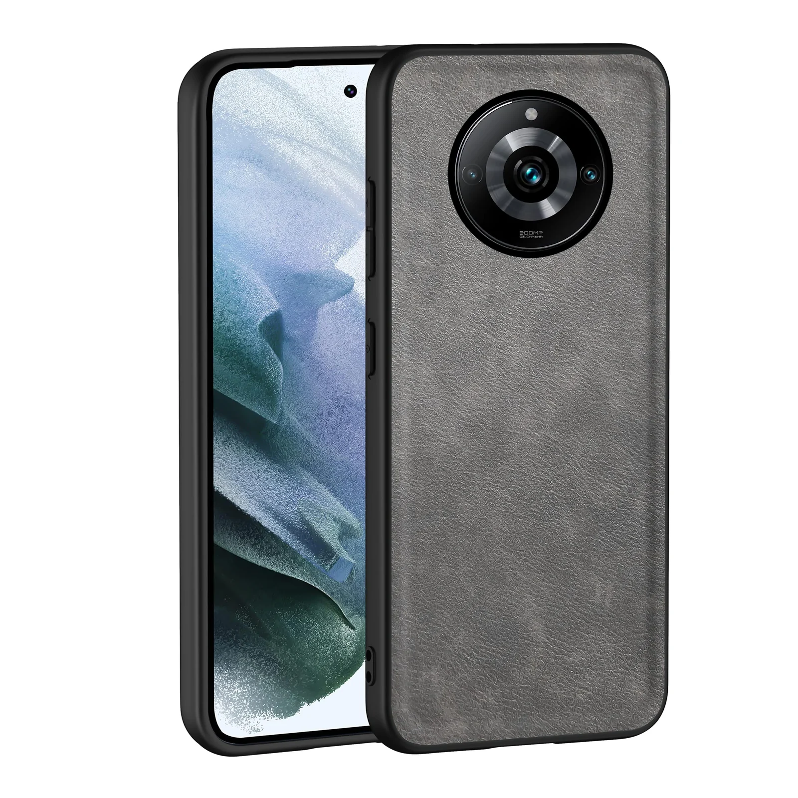 Dl3 Mobilak Case for Realme 11 Pro / 11 pro plus Leather Case,Anti-Drop, Anti-Shock, Non-Slip Texture,Simple Cell Phong Cover (Blue)