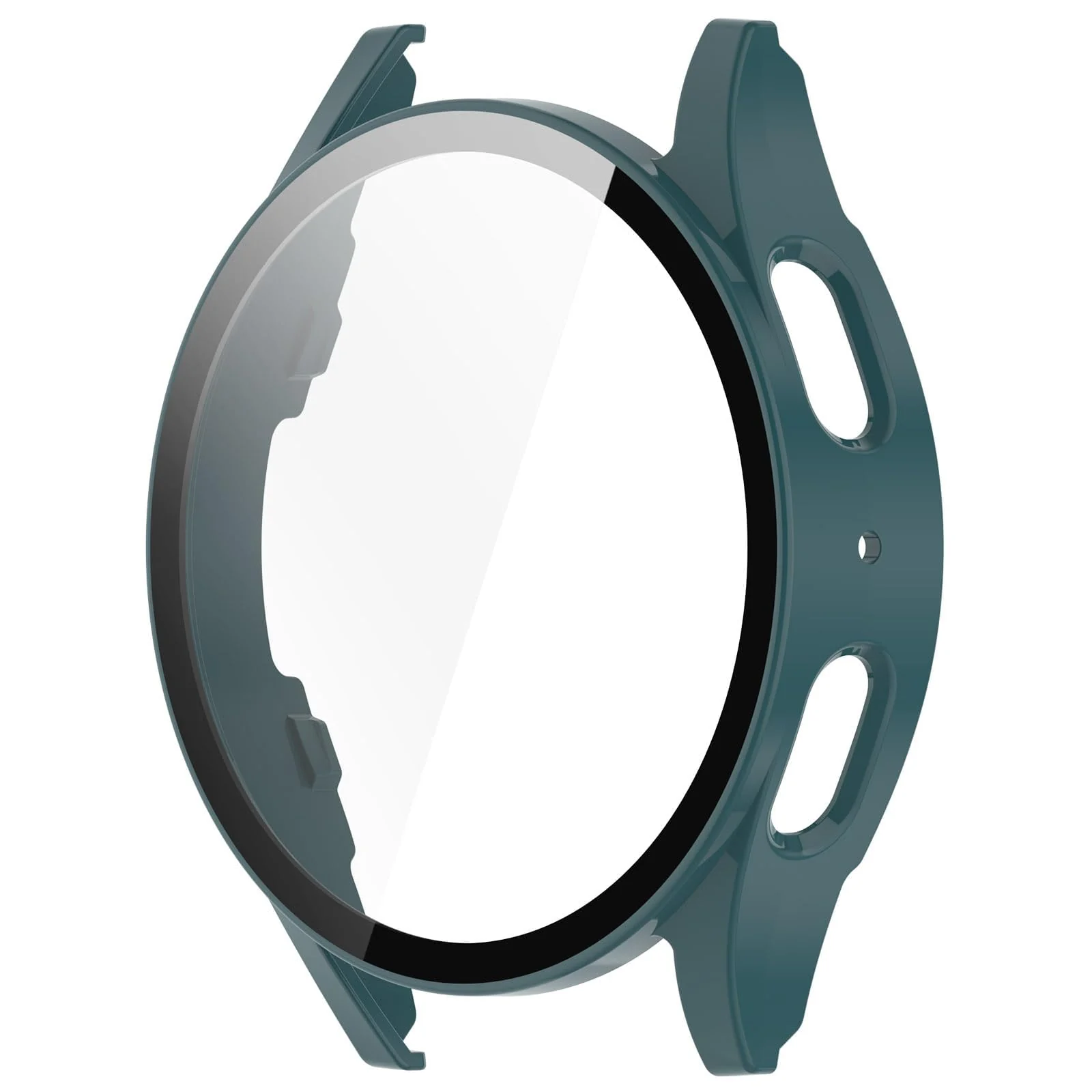 DL3 Mobilak Case with Screen Protector for Samsung Galaxy Watch 7 44mm, Bumper Full Coverage Hard PC Overall Protective Cover, Built-in Tempered Glass Film High Sensitivity - Green