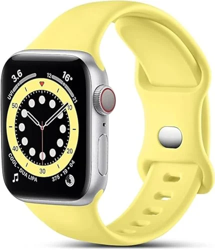 38MM/40MM/41MM — DL3 Mobilak Bands Compatible with Apple Watch Ultra 49mm 45mm 44mm 42mm 41mm 40mm 38mm, Replacement Soft Silicone Strap for iWatch Ultra/Ultra 2 Series 9/8/7/6/5/4/3/2/1 SE (38MM/40MM/41MM)