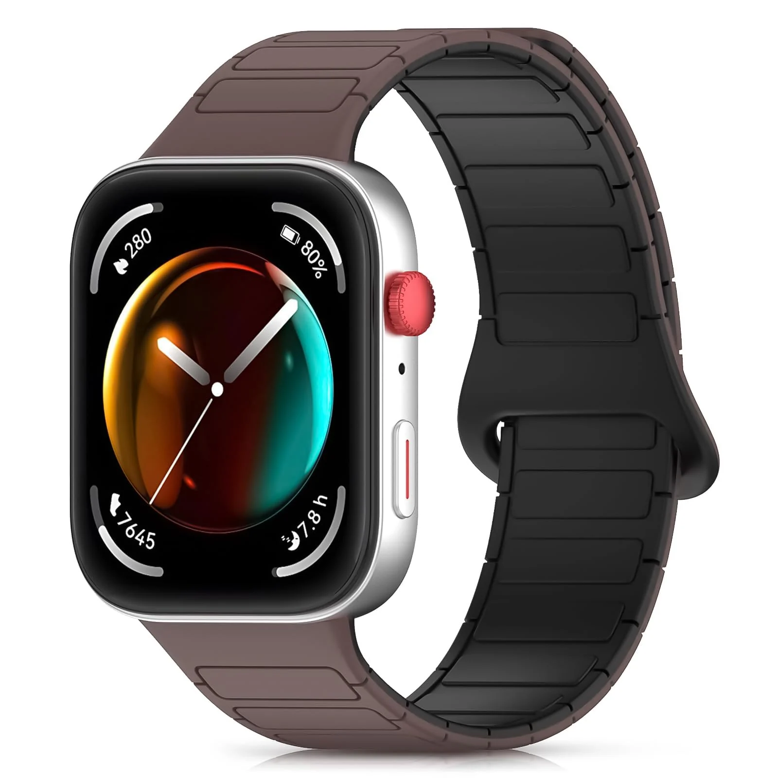 DL3 Mobilak Magnetic Strap for Huawei Watch Fit 4 Pro/Fit4/Fit 3 Replacement Straps Strong Silicone, Easy to Wear, Waterproof, Sporty, Daily Wear Watchbands for Men and Women
