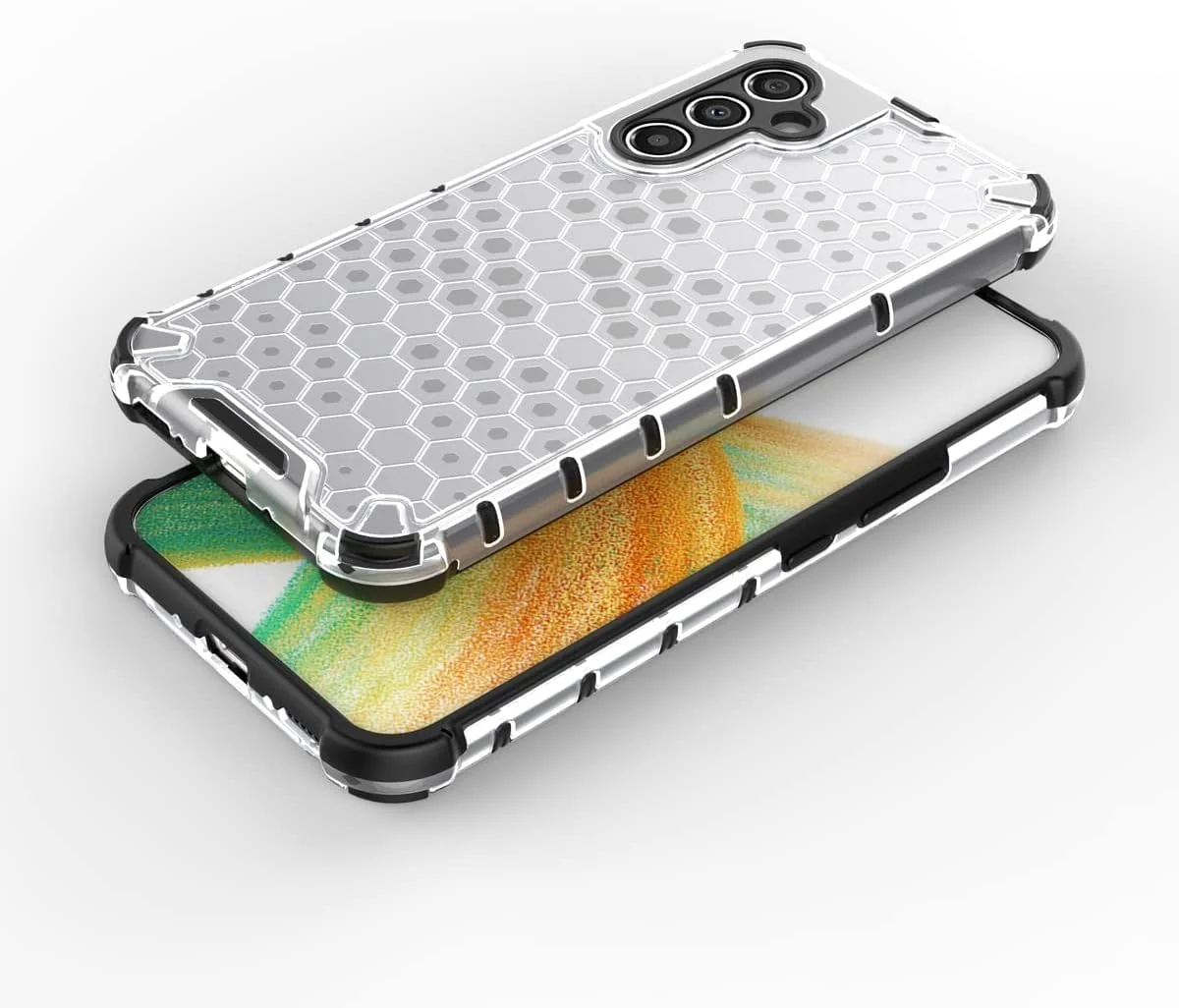 DL3 Mobilak Clear PC and TPU Protective Case for vivo Y02S / vivo Y16 4G with Shockproof Design - Clear
