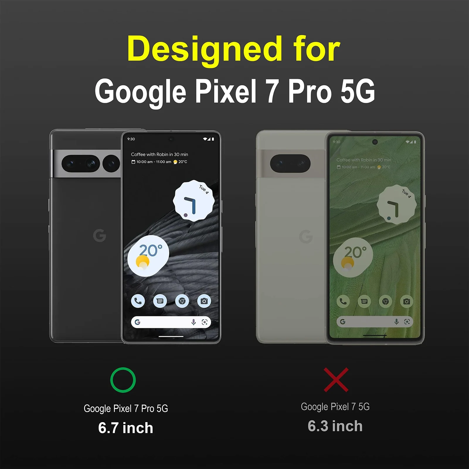 DL3 Mobilak Silicone Case for Google Pixel 7 Pro Heavy Duty Protective [Slim Fit] Shockproof Soft Flexible Protective Design Shock-Absorption TPU Cover With Camera Protection - Black