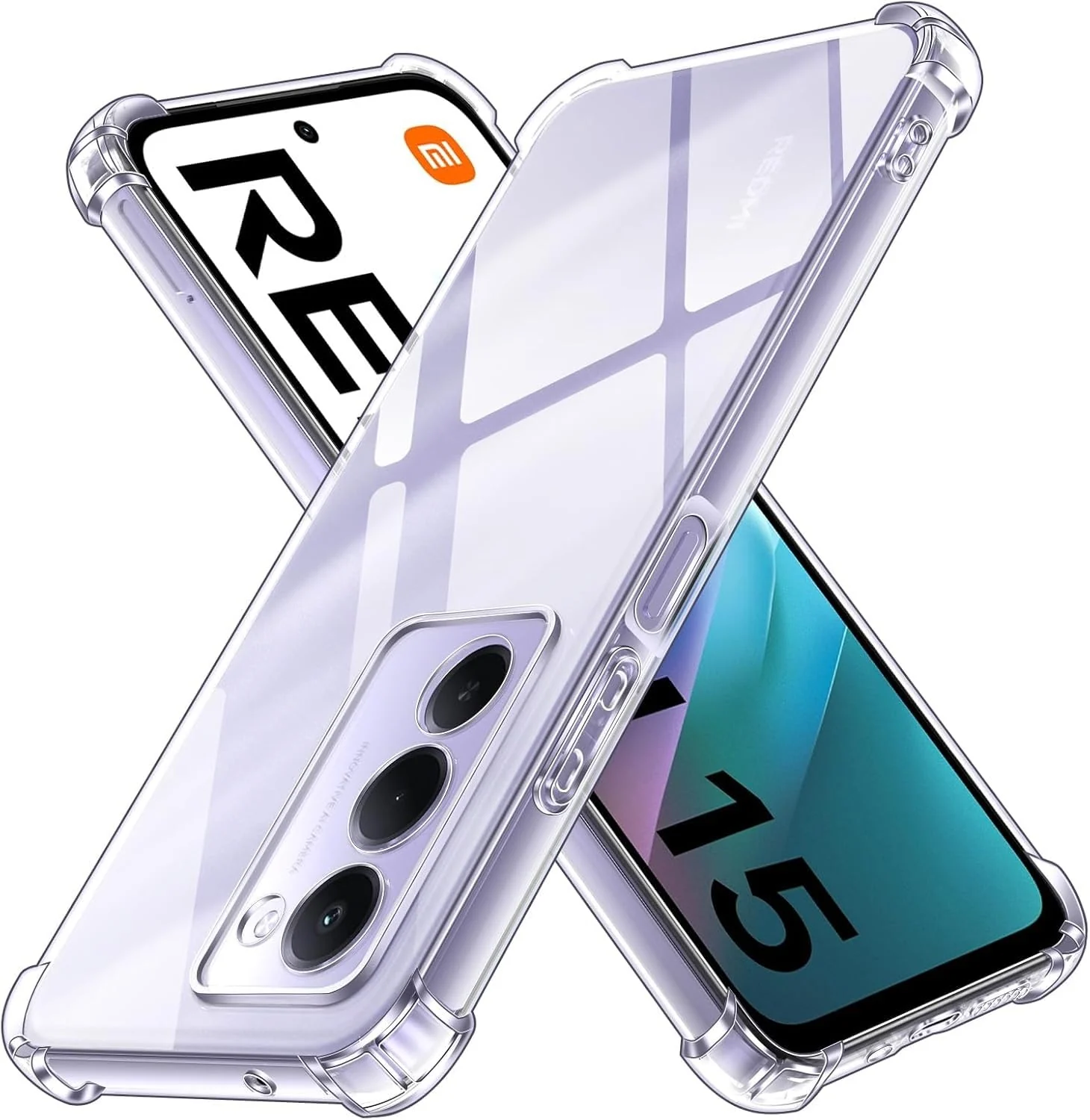 DL3 Mobilak Clear TPU Case for Xiaomi Redmi 15 4G / 5G, Camera protection, Shock-absorbing protection, Scratch-resistant surface - Clear
