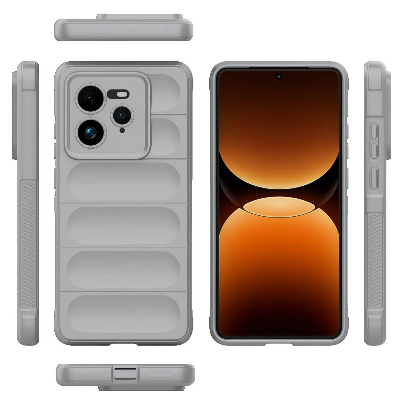 DL3 Mobilak Flexible Silicone and TPU Protective Case with Camera Protection for realme GT 7 Pro 5G - Gray