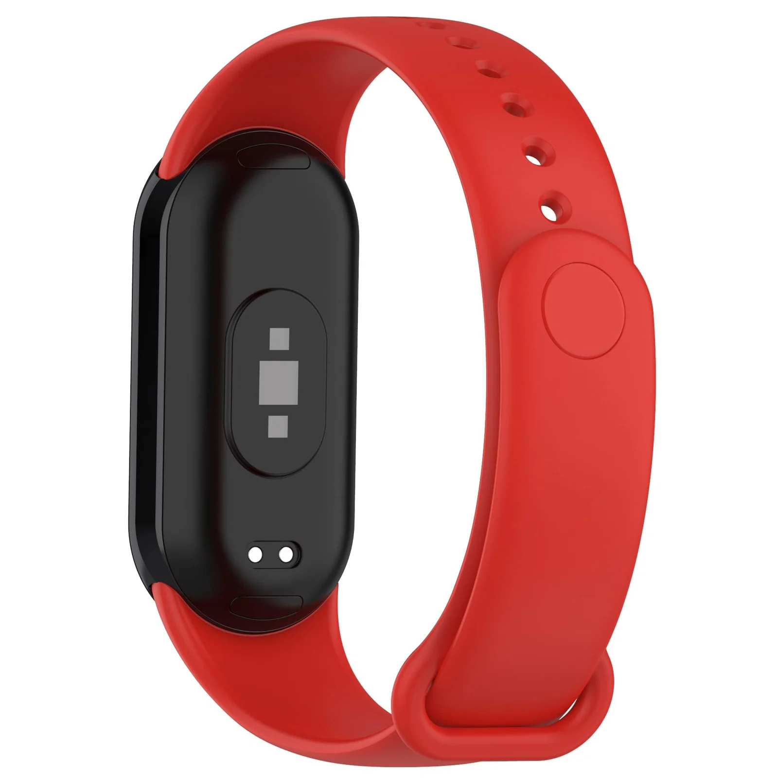 DL3 Mobilak Band Compatible with Xiaomi Mi Band 10/9/8 Replacement Strap, Silicone Skin-Friendly Wrist Strap Adjustable Sports Wristbands for Women Men Xiaomi Smart Band 8/9/10 - Red