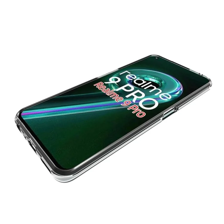DL3 Mobilak Case Compatible with realme 9 Pro Case Crystal Soft TPU Gel Case Flexible Silicone Anti-Scratch Camera Protection TPU Cover - Clear