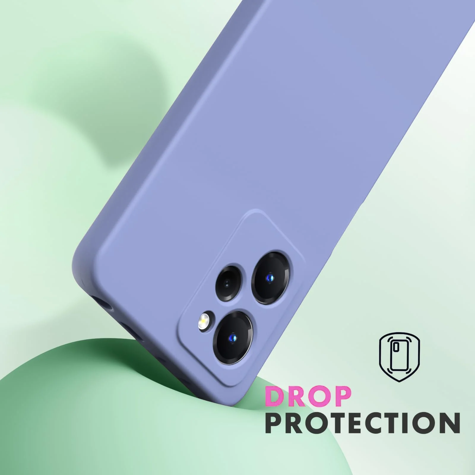 DL3 Mobilak Silicone Protective Case for POCO X5 Pro 5G, Shock-absorbing protection, Scratch-resistant surface, Soft microfiber lining - Baby Blue