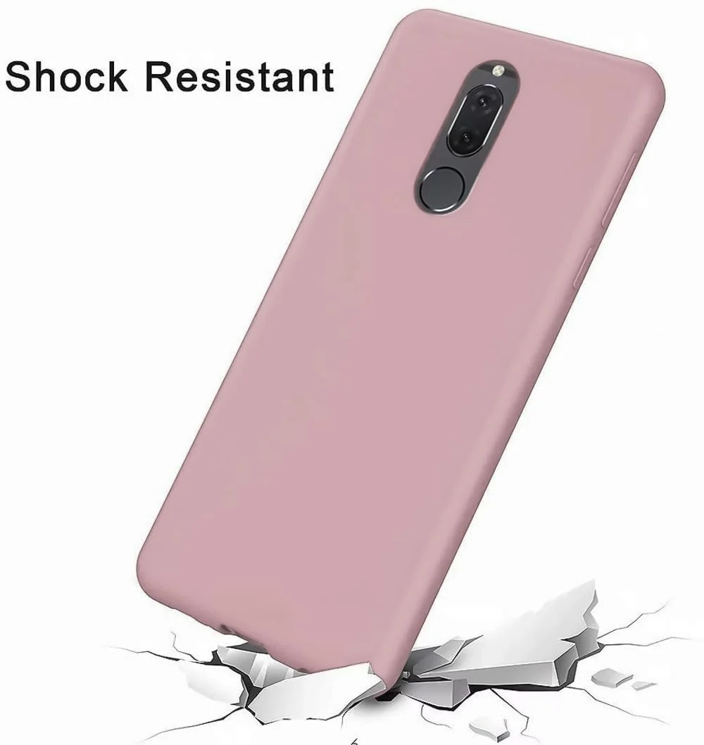 DL3 Mobilak Silicone Protective Case for Huawei Mate 10 Lite, Shock-absorbing protection, Scratch-resistant surface, Soft microfiber lining - Cashmere