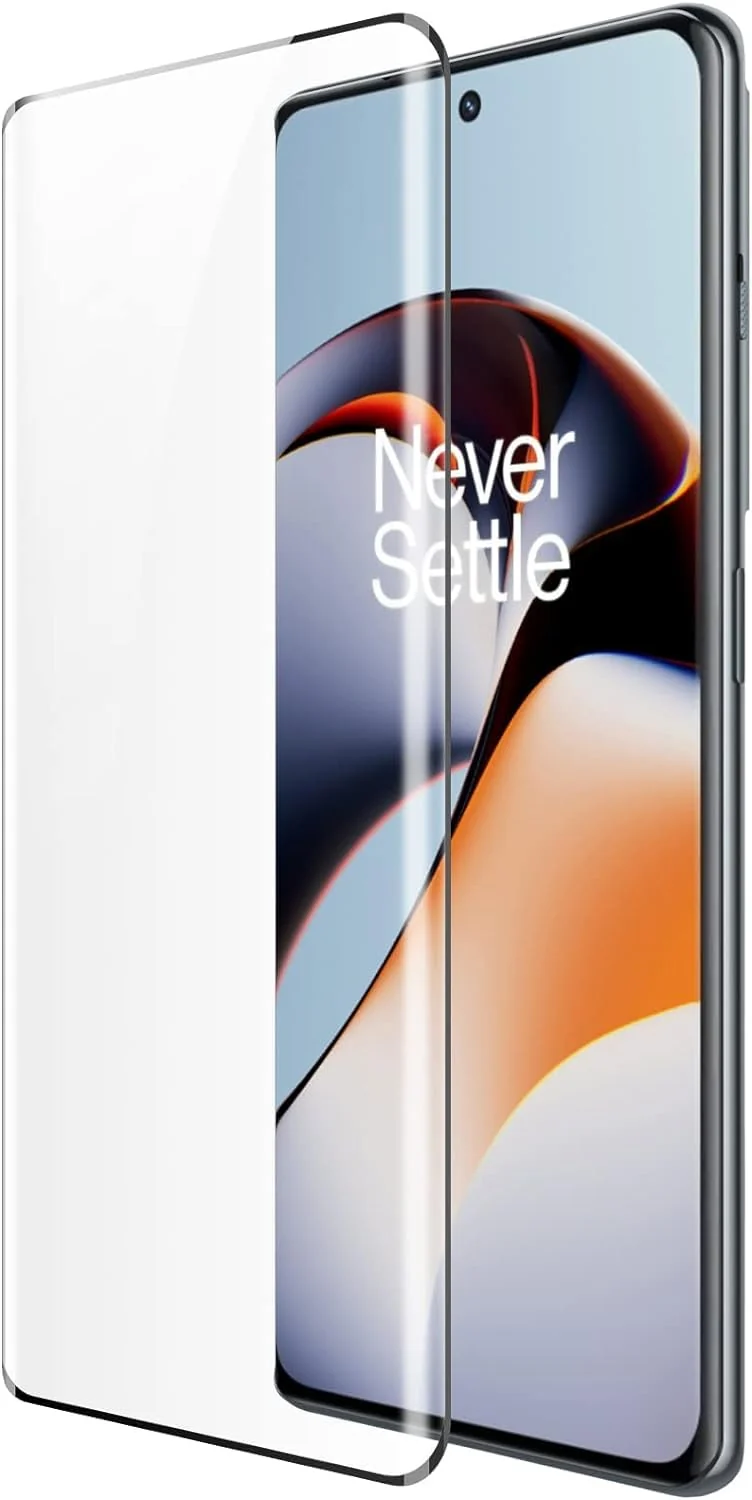 DL3 Mobilak Full Curved 5D Glass Screen Protector Full Glue For OnePlus 11R - Black