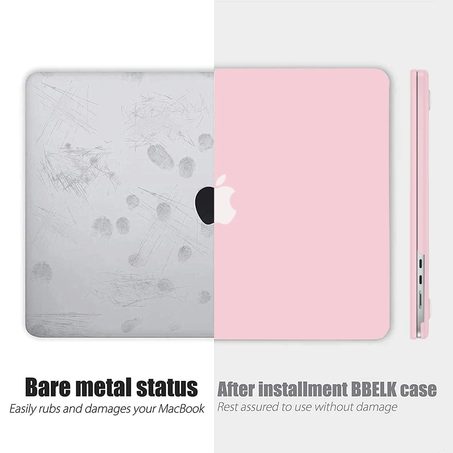 DL3 Mobilak Compatible with MacBook Pro 15 inch Case with Retina Display Older Version A1398 Release 2015 2014 2013 2012, Protective Plastic Hard Shell Case Cover - Baby Pink