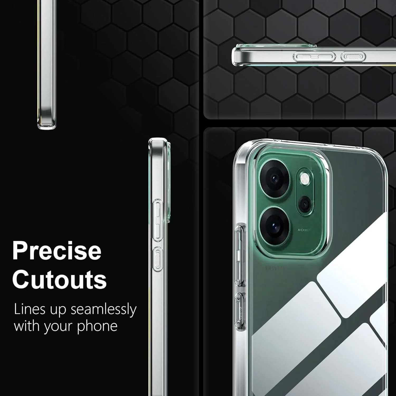 DL3 Mobilak Case Compatible with OPPO Reno 14 FS 5G / OPPO Reno 14F 5G Case Crystal Soft TPU Gel Case Flexible Silicone Anti-Scratch TPU Cover - Clear