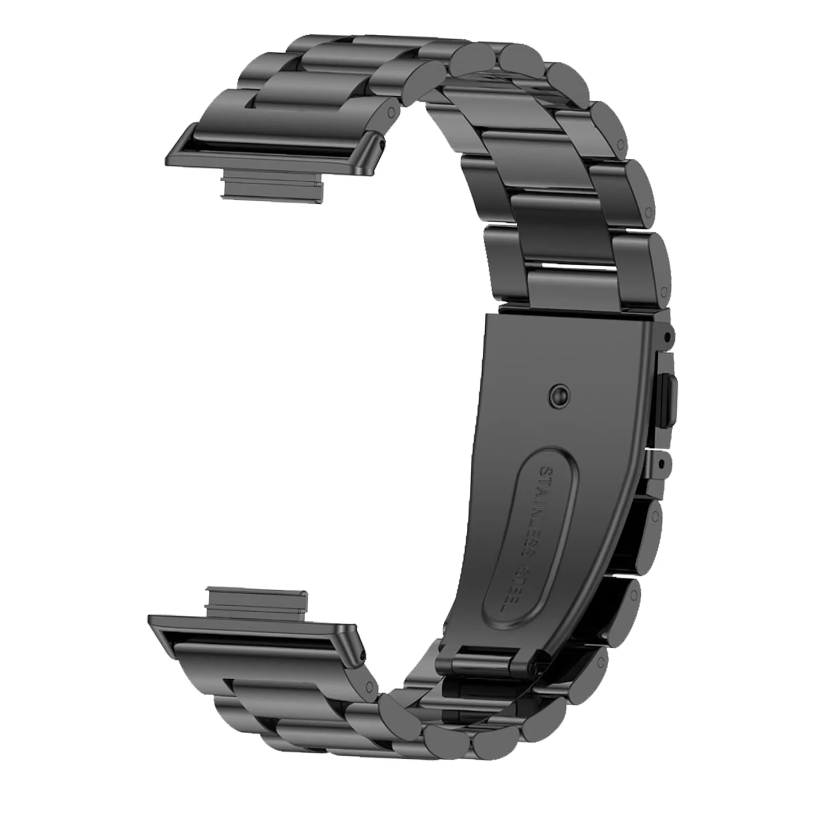 DL3 Mobilak Metal Strap Compatible with Huawei Watch Fit 2 Stainless Steel Watchband Smartwatch Accessories for Huawei Watch Fit 2 & Watch Fit 2 Elegant & Watch Fit 2 Active Straps - Black