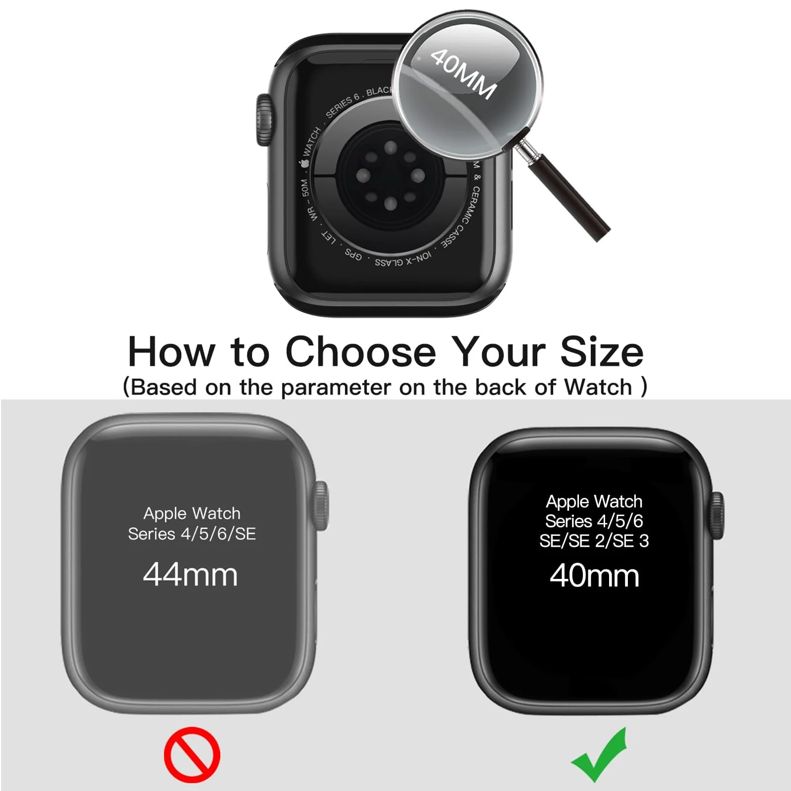 DL3 MOBILAK Bling Hard PC Watch Bumper Case for Apple Watch Series 4 and 5 and 6 and SE 40MM - Gold