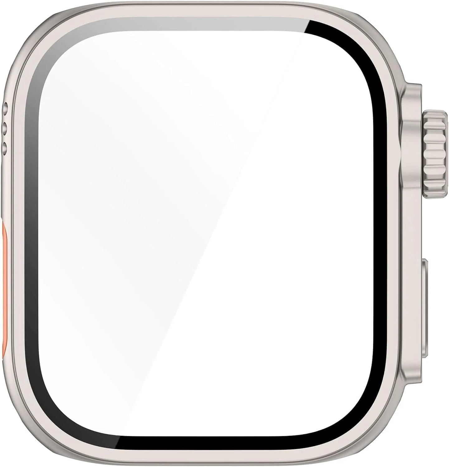 DL3 Mobilak for Huawei Watch Fit 4 2025 Case Screen Protector, [Looks Like iWatch Ultra Case] Built-in Tempered Glass Screen Unique Design Case Cover for Huawei Watch Fit4 - Starlight