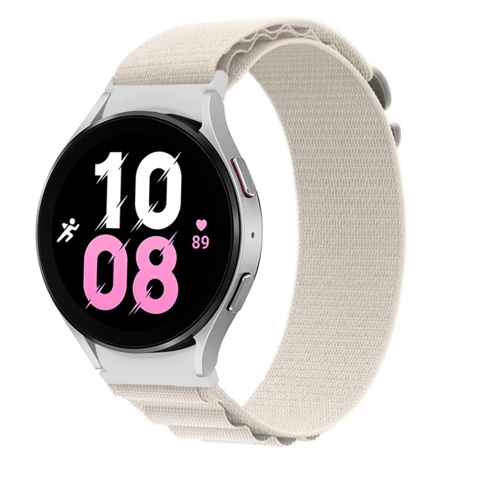 DL3 Mobilak Alpine Loop Band Sport Nylon 22MM For Samsung Galaxy Watch 3 45mm/Watch 46mm/Gear S3/Huawei watch GT4 46MM/GT3 46MM/Watch 3&4/Watch 3&4 Pro/GT2E/GT2 Pro/GT2 46MM/Amazfit GTR 2/2e/3/3 Pro/4 - White
