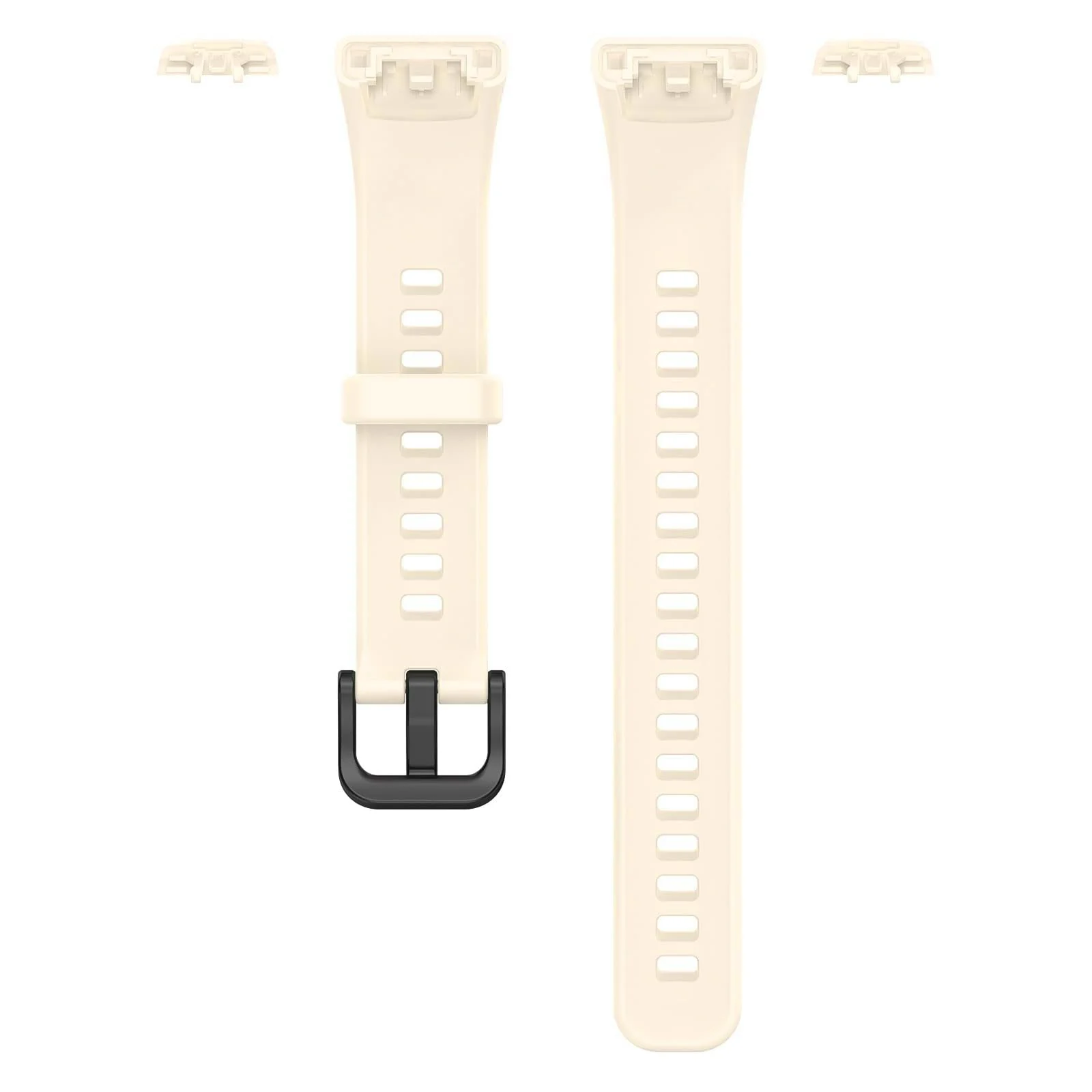 DL3 Mobilak Bracelet Compatible With Huawei Band 6/Honor Band 6/Band 6 Pro/Band 6 NFC Wristbands for Men Women, Silicone Strap, Waterproof Sports Replacement Straps - Beige