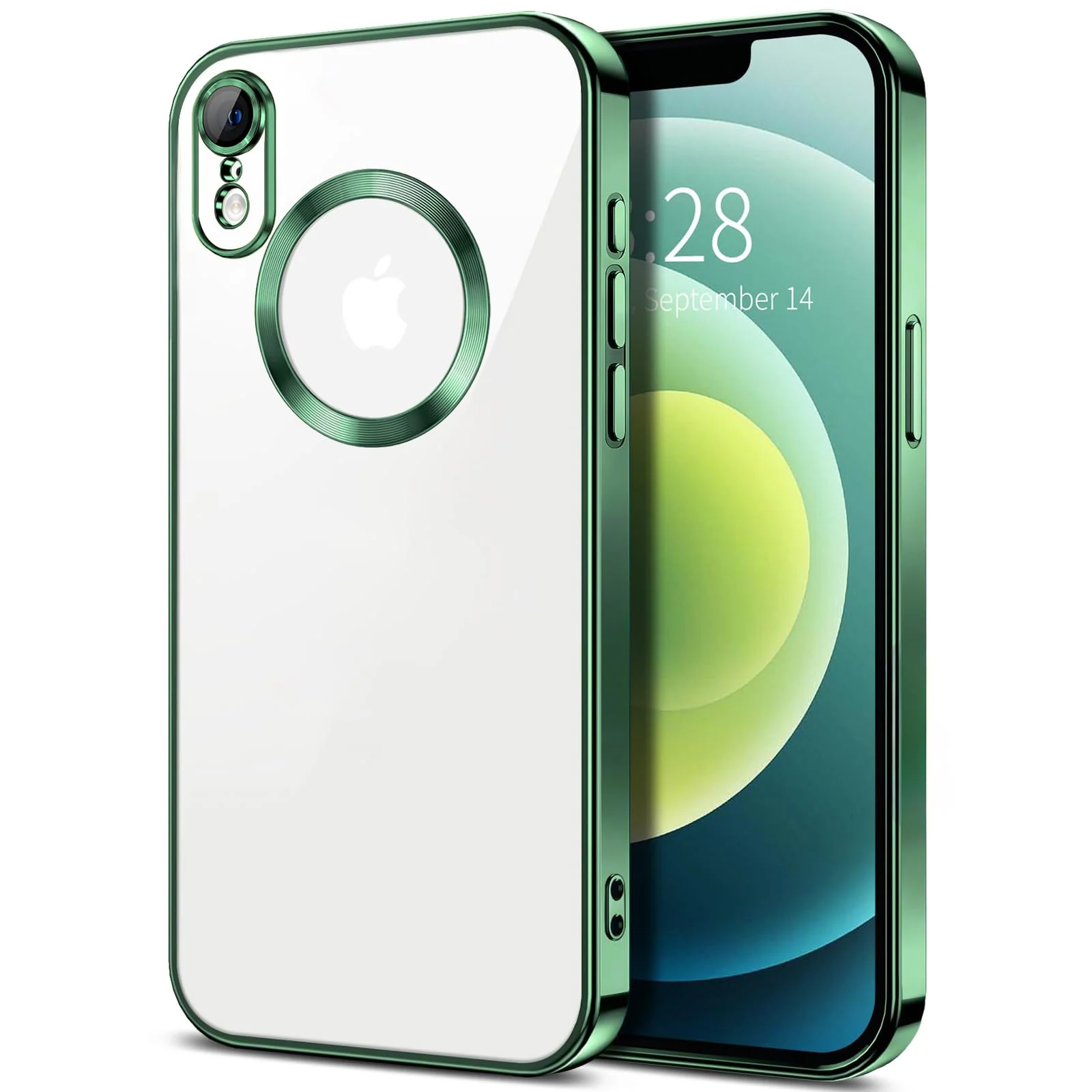 DL3 Mobilak Plated-Edge TPU Protective Case with Camera Protection for iPhone XR - Green