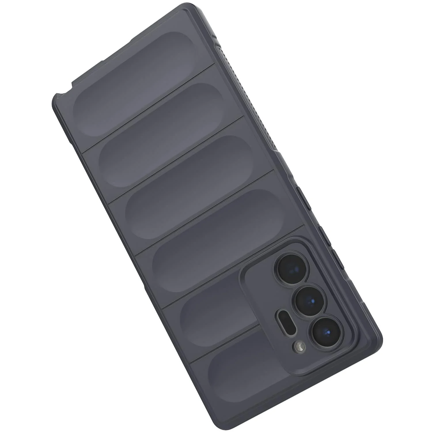 DL3 Mobilak Flexible Silicone and TPU Protective Case with Camera Protection for Samsung Galaxy Note 20 Ultra - Dark Gray