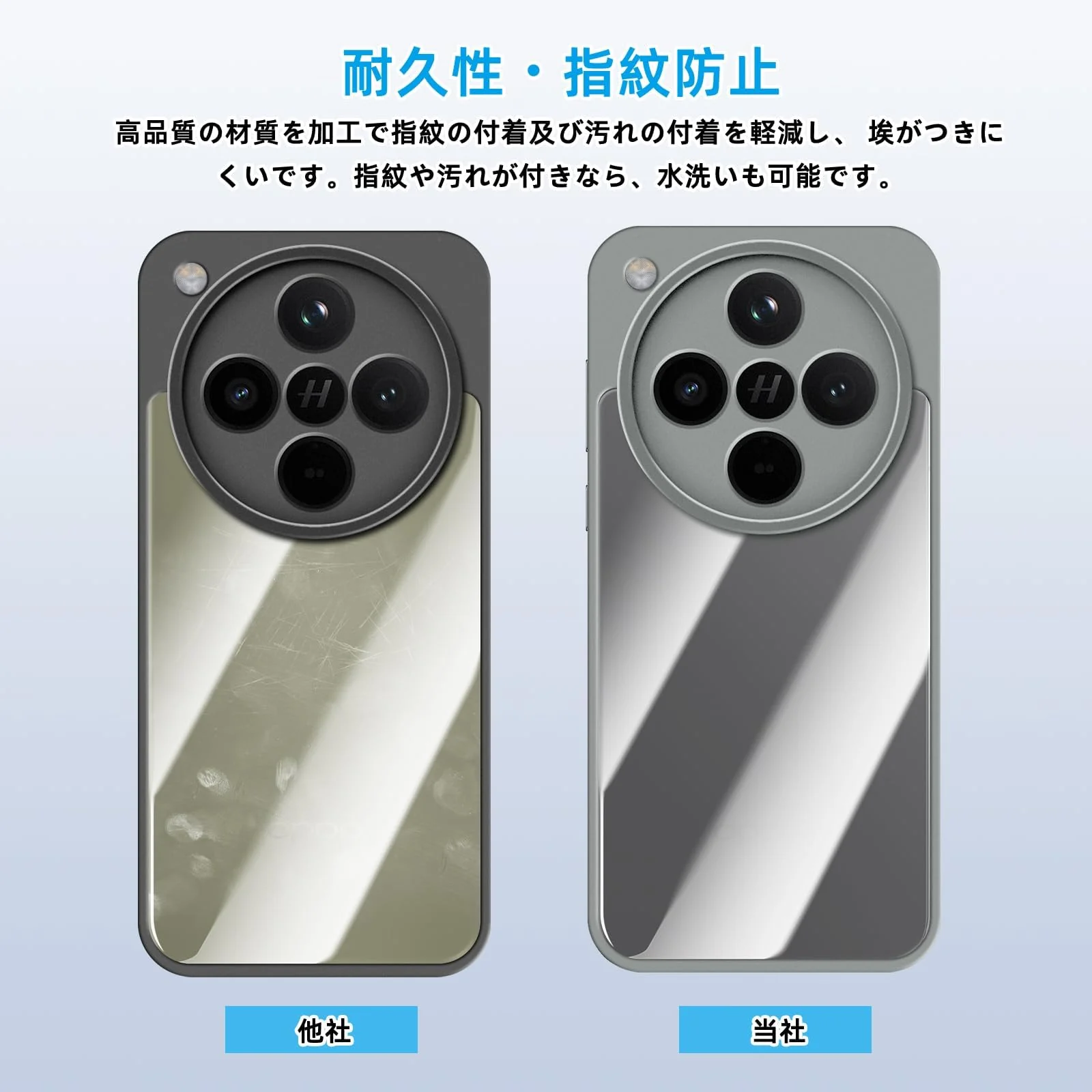 DL3 Mobilak Clear PC and TPU Protective Case for OPPO Find X8 Pro 5G with Camera Protection and Military-Grade Protection - Gray