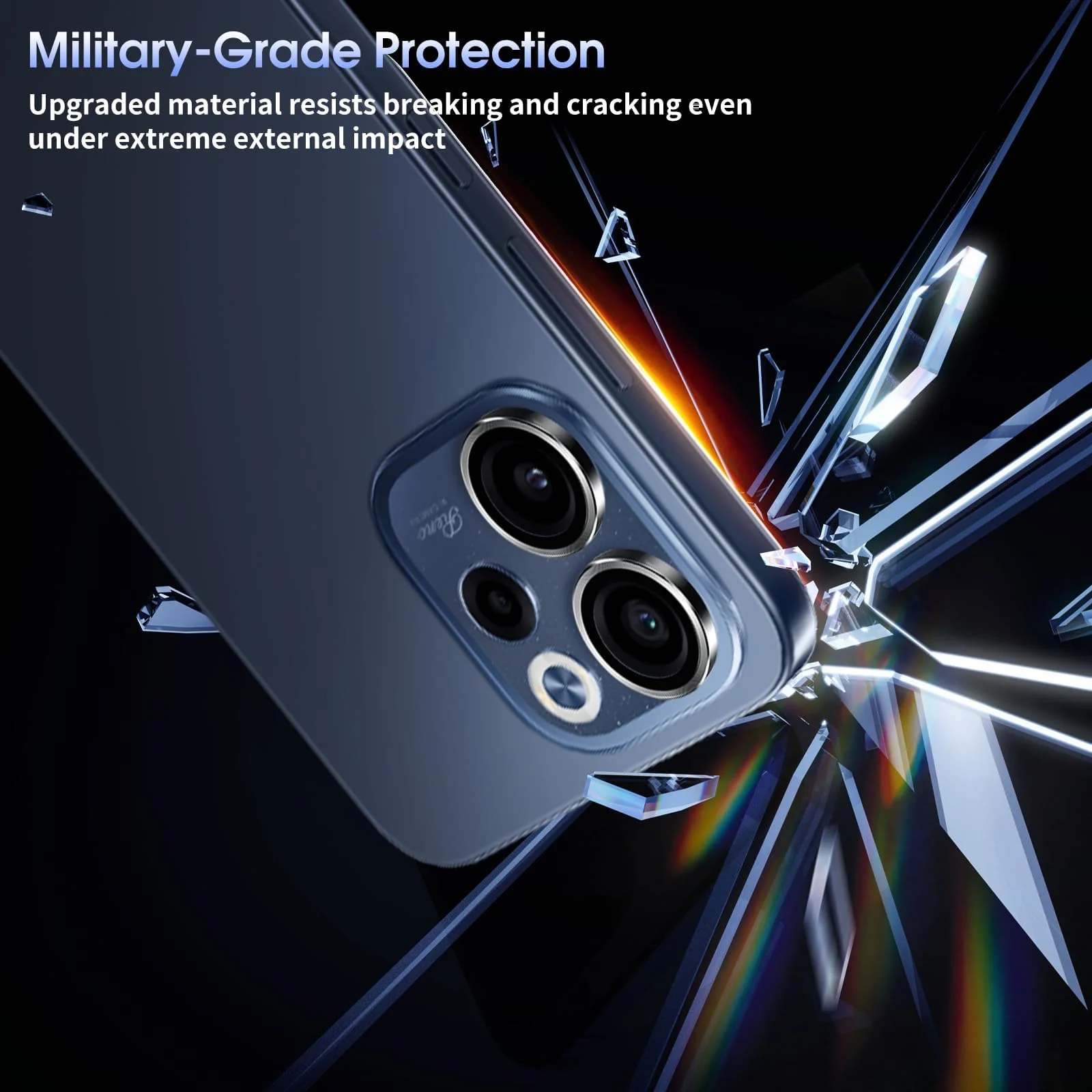 DL3 Mobilak Camera Lens Protector for OPPO Reno 15F / OPPO Reno15 FS Accessories, 9H Tempered Glass Metal Individual Ring Camera Cover Screen Protector, Case Friendly, Anti Scratch - Black