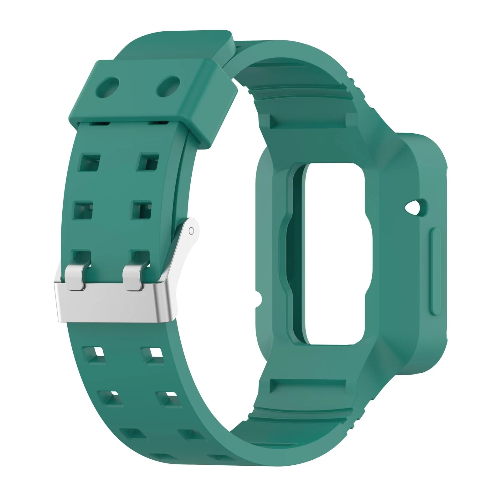 DL3 MOBILAK Replacement Wrist Band Compatible with Xiaomi Redmi Watch 2 Lite/Mi Watch Lite/Poco Watch/Redmi Watch 2/Horloge 2, Adjustable Soft Silicone Wrist Strap with Cover - Pine Green