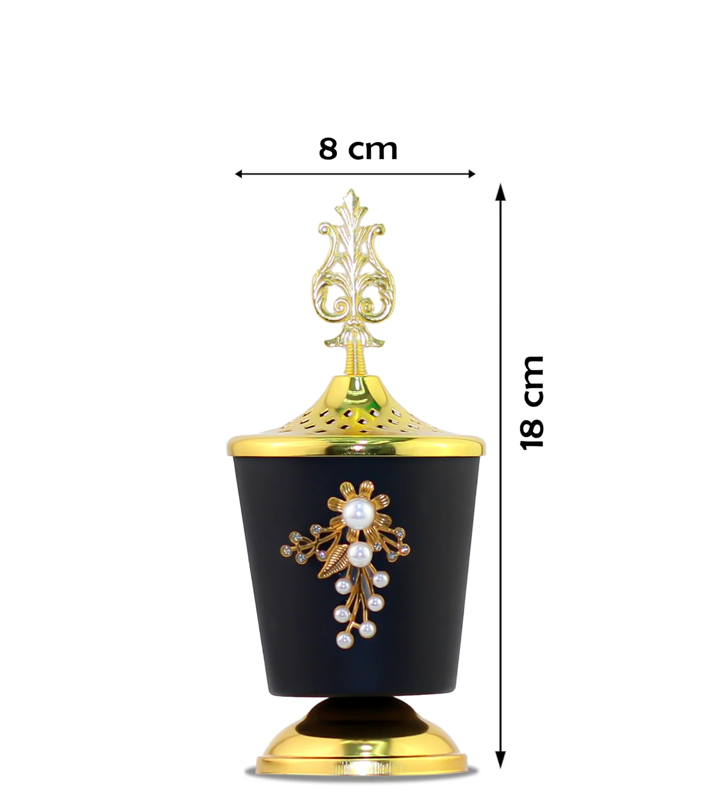Mobigon Charcoal Incense Burner, Bakhoor Burner, Oud Frankincense Incense Burner, Vintage Arabic Burner, Suitable For Arabian Oud, Yoga, Spa and Aromatherapy, Office & Home Decor - Style 1