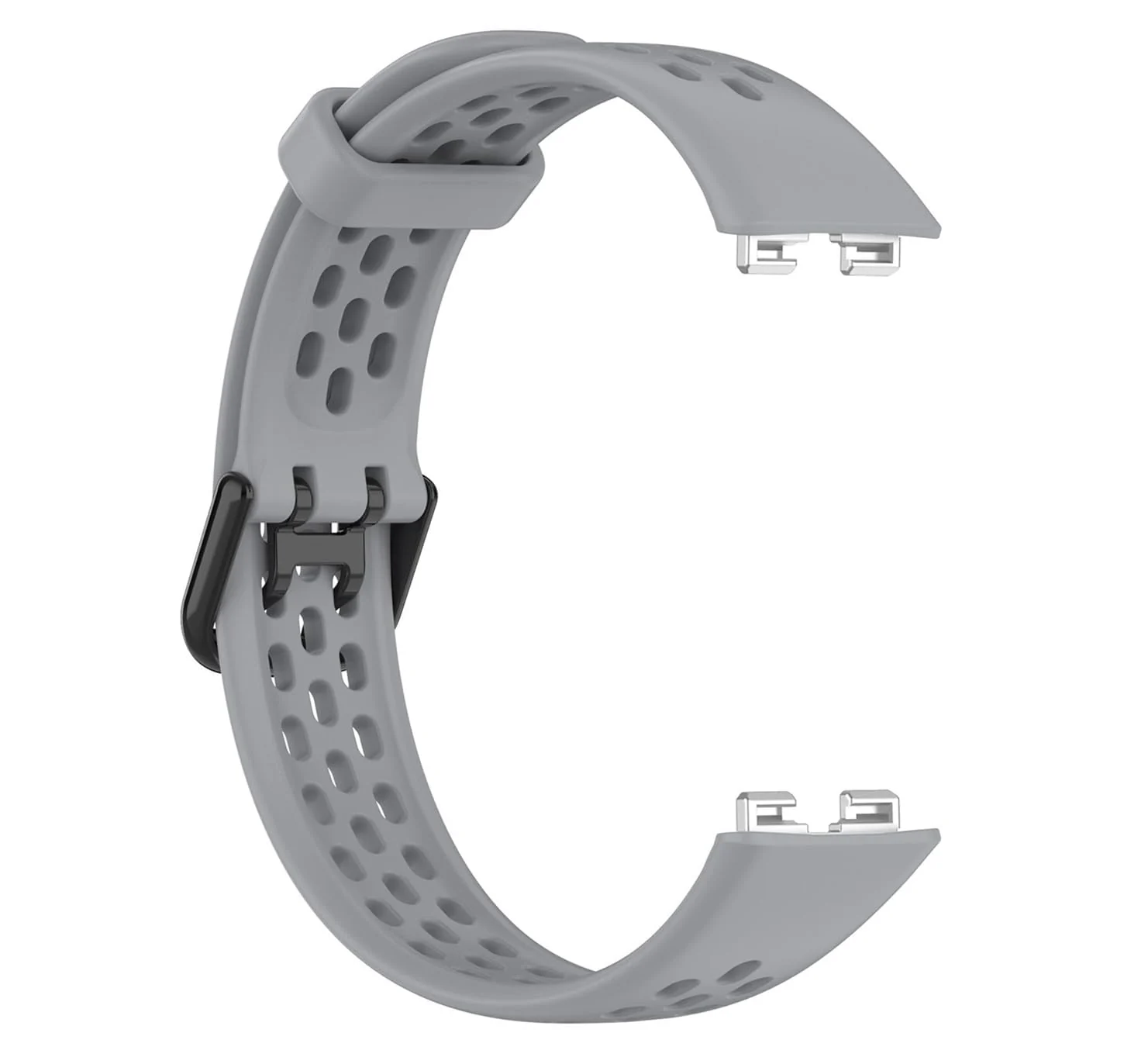 DL3 Mobilak Strap for HUAWEI Band 8 Replacement Band, Silicone Belt, Soft, Waterproof, Sweatproof, Easy to Put on and Take Off, HUAWEI Band 8 Replacement Strap, Sport Band - Gray