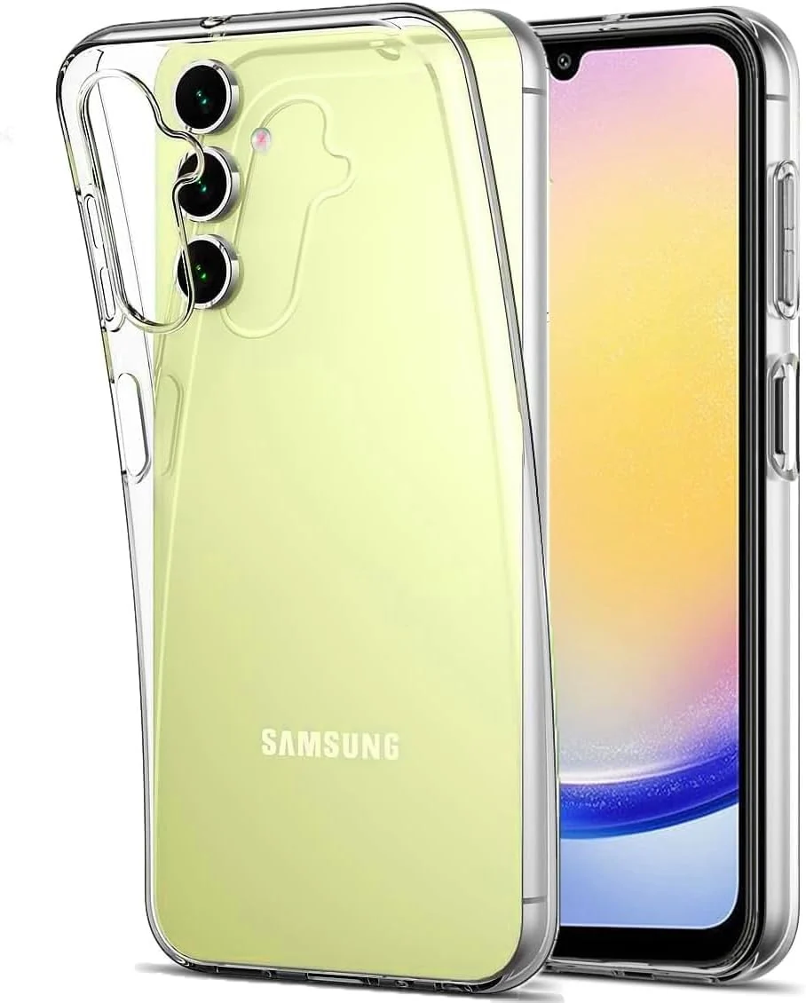DL3 Mobilak Case Compatible with Samsung Galaxy A25 5G Case Crystal Soft TPU Gel Case Flexible Silicone Anti-Scratch TPU Cover - Clear