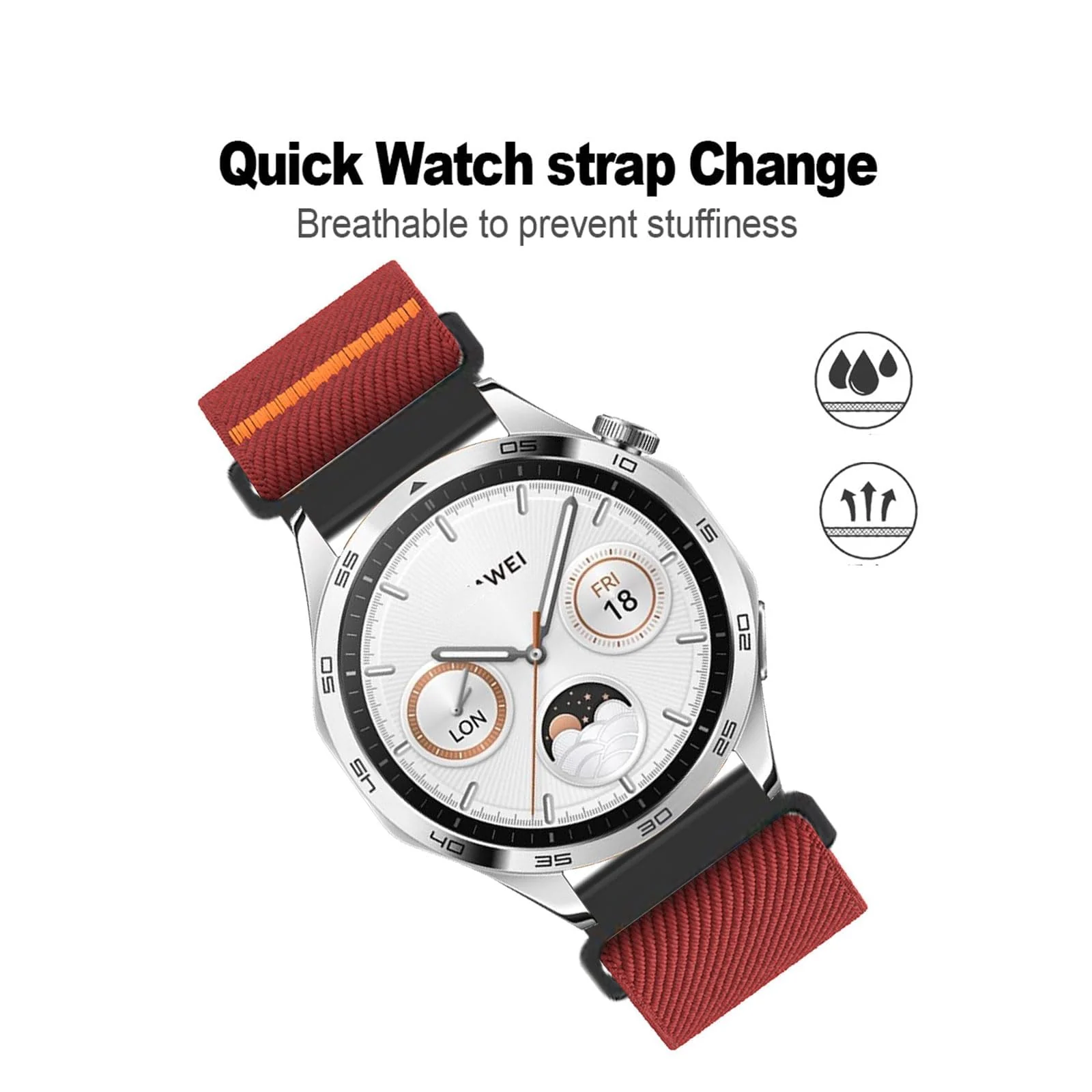 DL3 Mobilak Nylon Band Compatible with Xiaomi Redmi Watch 5 Active/Redmi Watch 5 Lite, 22mm Metal Buckle Sports Watch Strap Men Women Replacement Strap - White Leopard