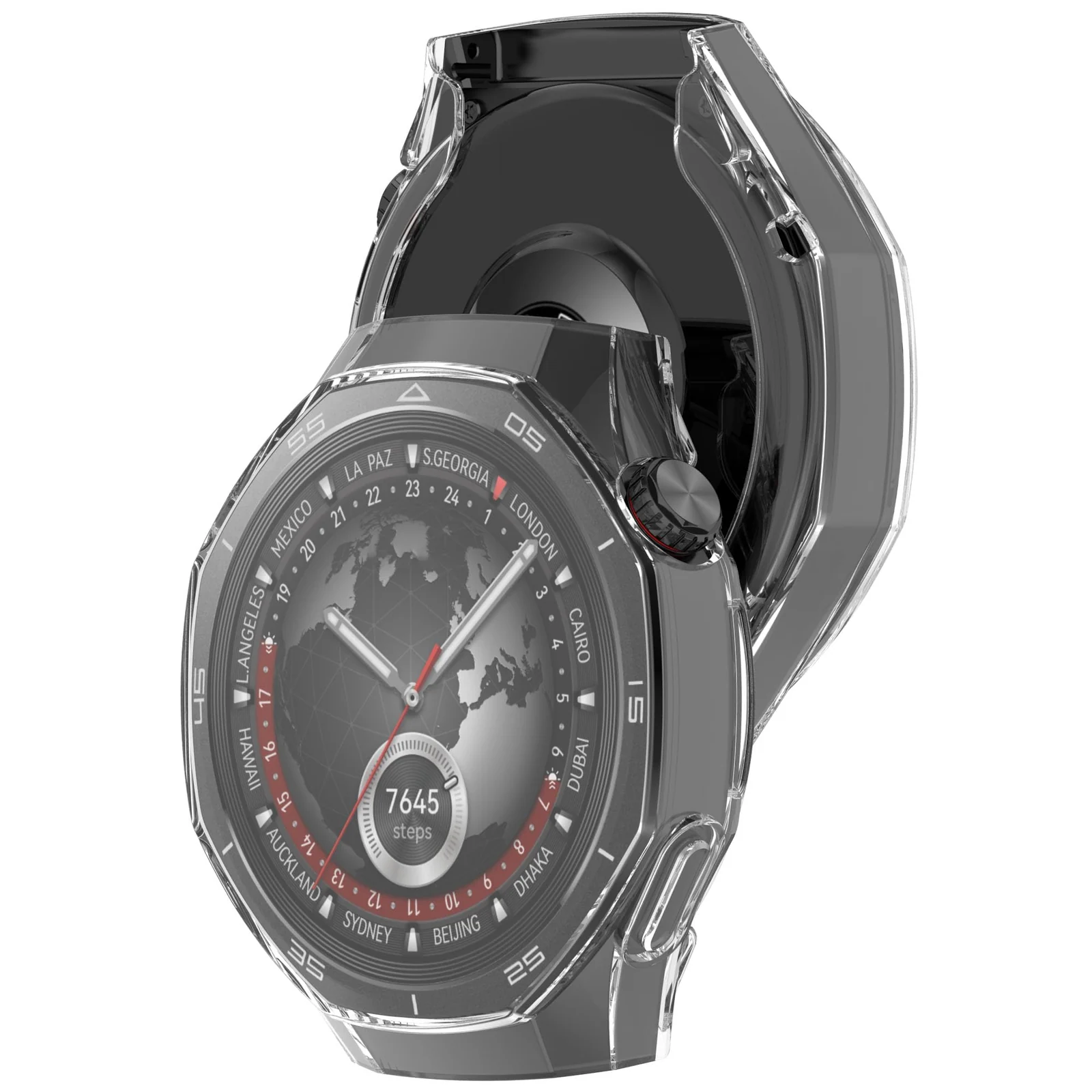 DL3 Mobilak Protective Case compatible with Huawei Watch GT 5 Pro 46mm, All-around Flexible TPU Case with Built-in Screen Protector, Soft Frame & Shockproof Cover fit Huawei Watch GT5 Pro - Clear