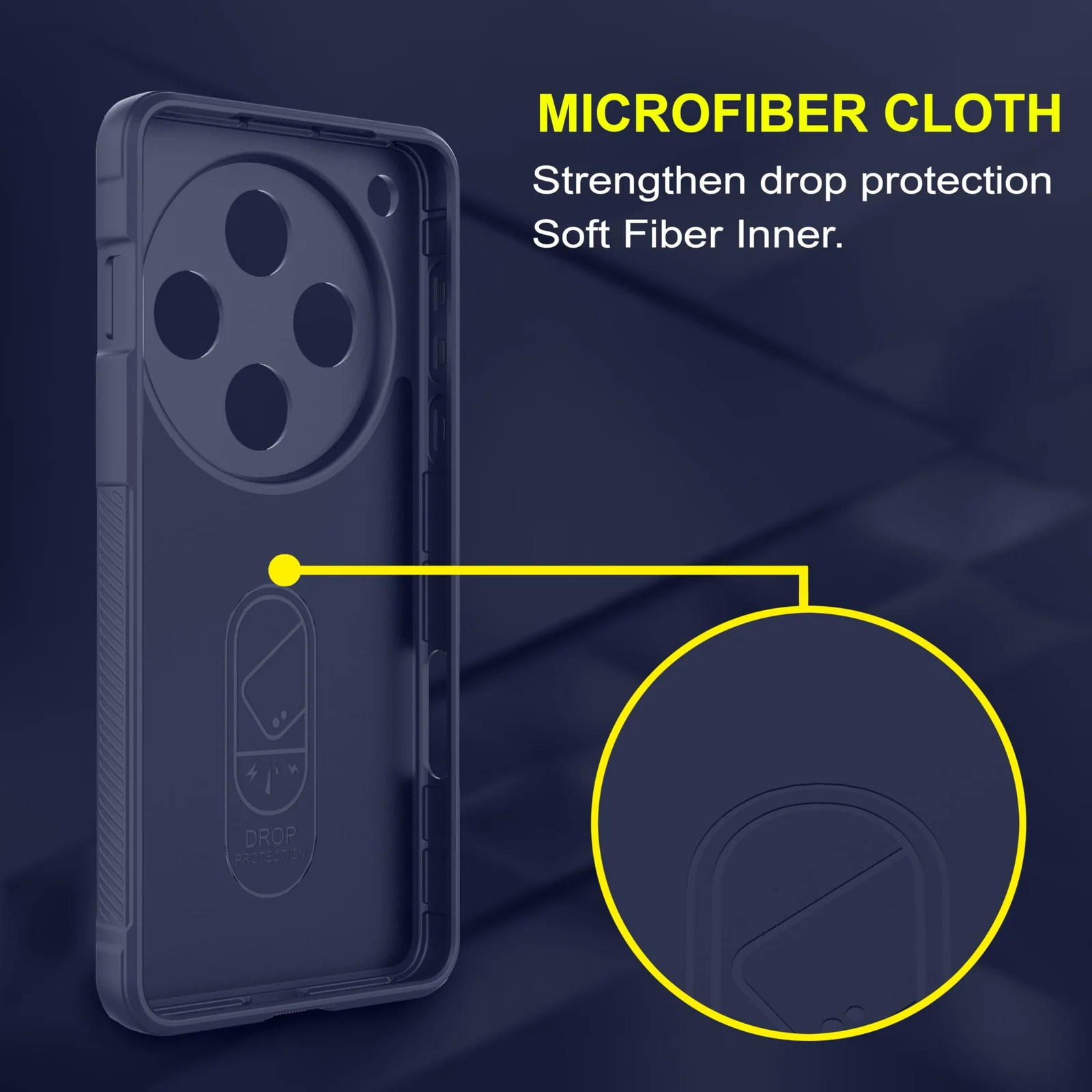 DL3 Mobilak Flexible Silicone and TPU Protective Case with Camera Protection for OPPO Find X8 Pro - Blue