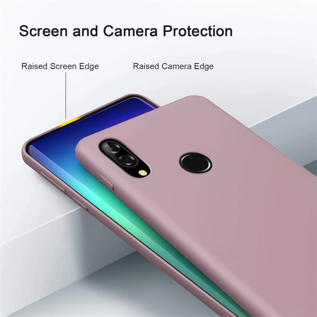 DL3 Mobilak Silicone Protective Case for Huawei nova 3i, Shock-absorbing protection, Scratch-resistant surface, Soft microfiber lining - Cashmere