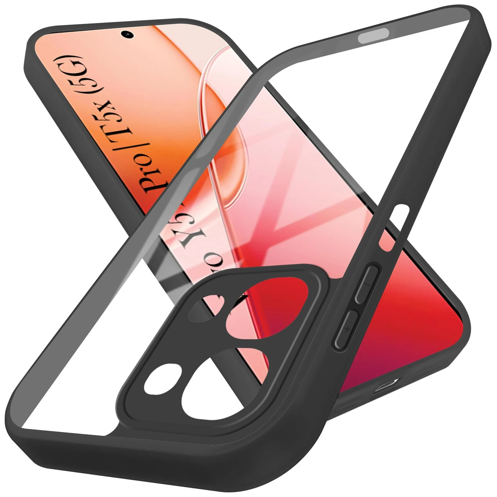 DL3 Mobilak Clear PC and TPU Protective Case for vivo Y31D 4G with Camera Protection and Military-Grade Protection - Black