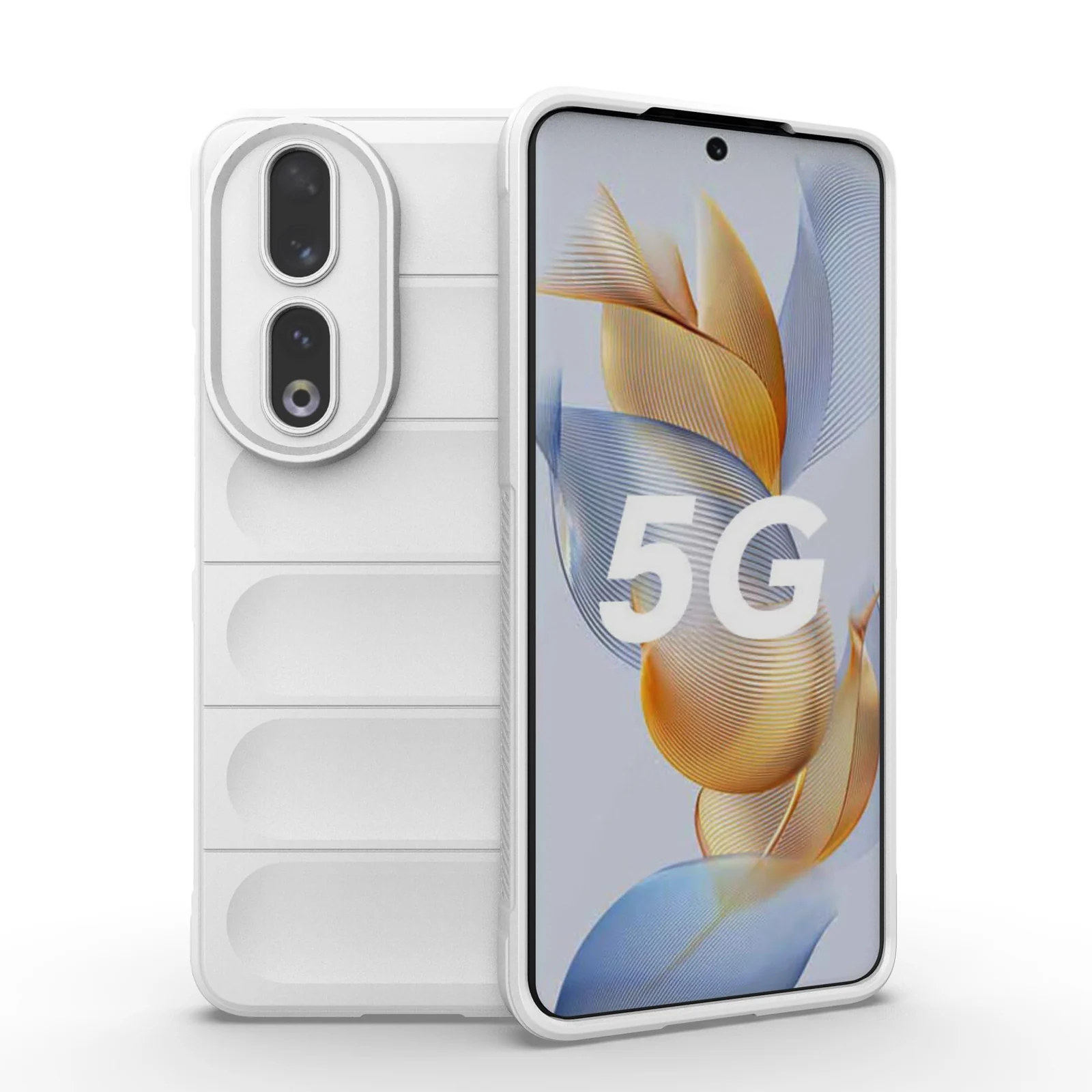 DL3 Mobilak Rugged Protective Case for Honor 90 5G, Camera protection, Shock-absorbing protection, Non-slip grip - White